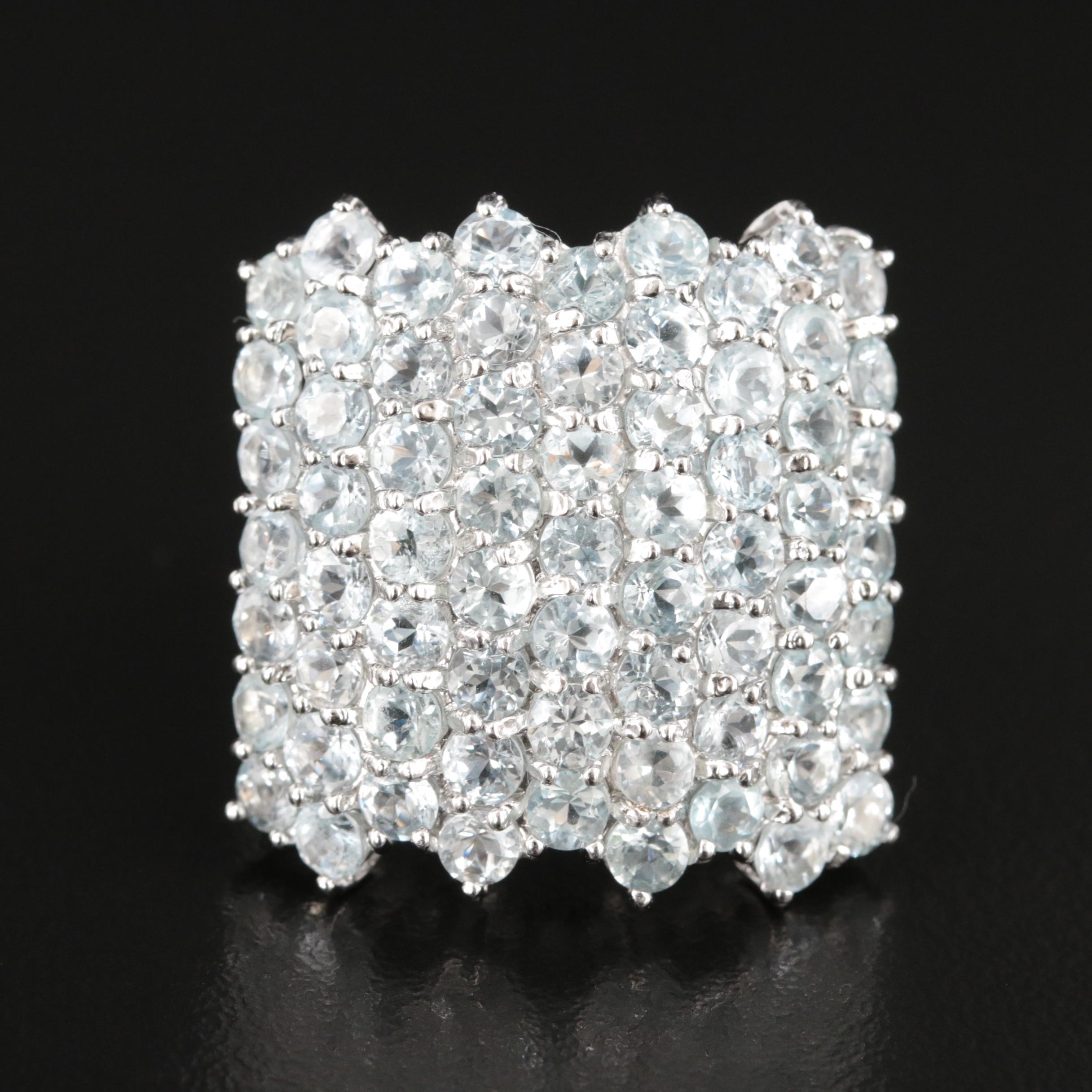 Sterling Aquamarine Ring