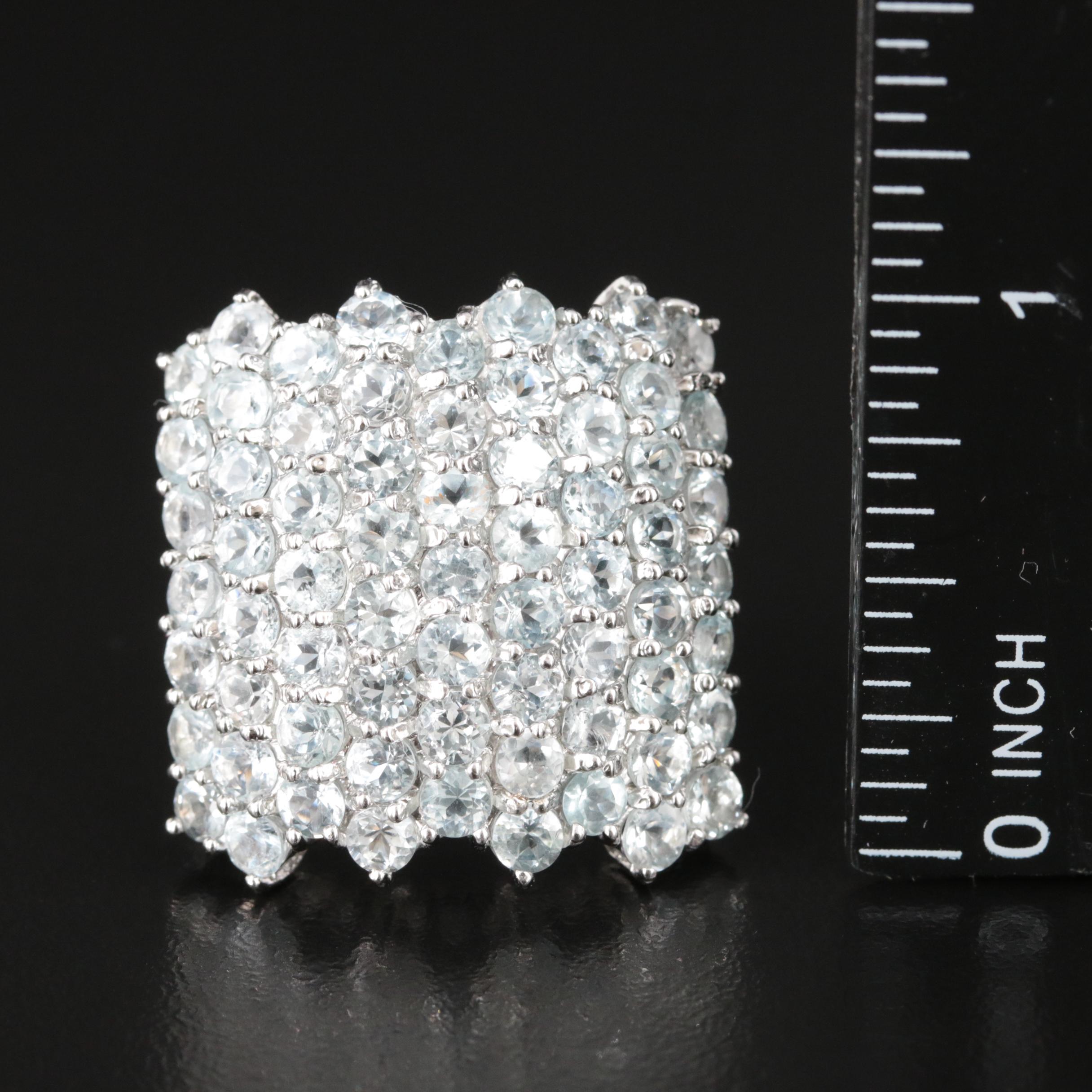 Sterling Aquamarine Ring