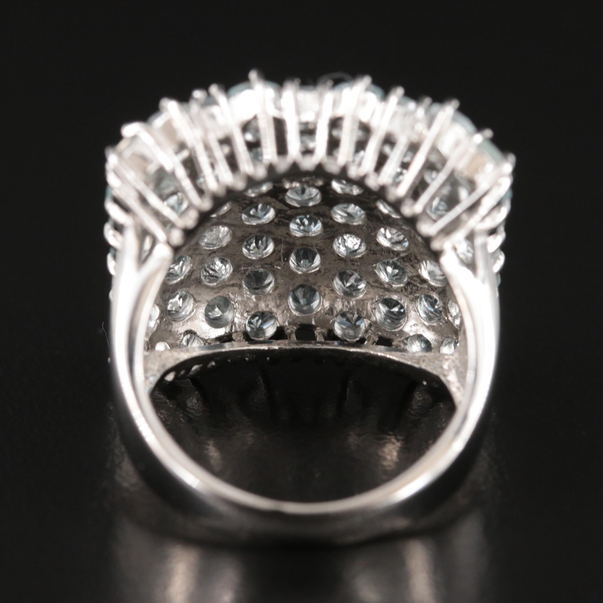 Sterling Aquamarine Ring