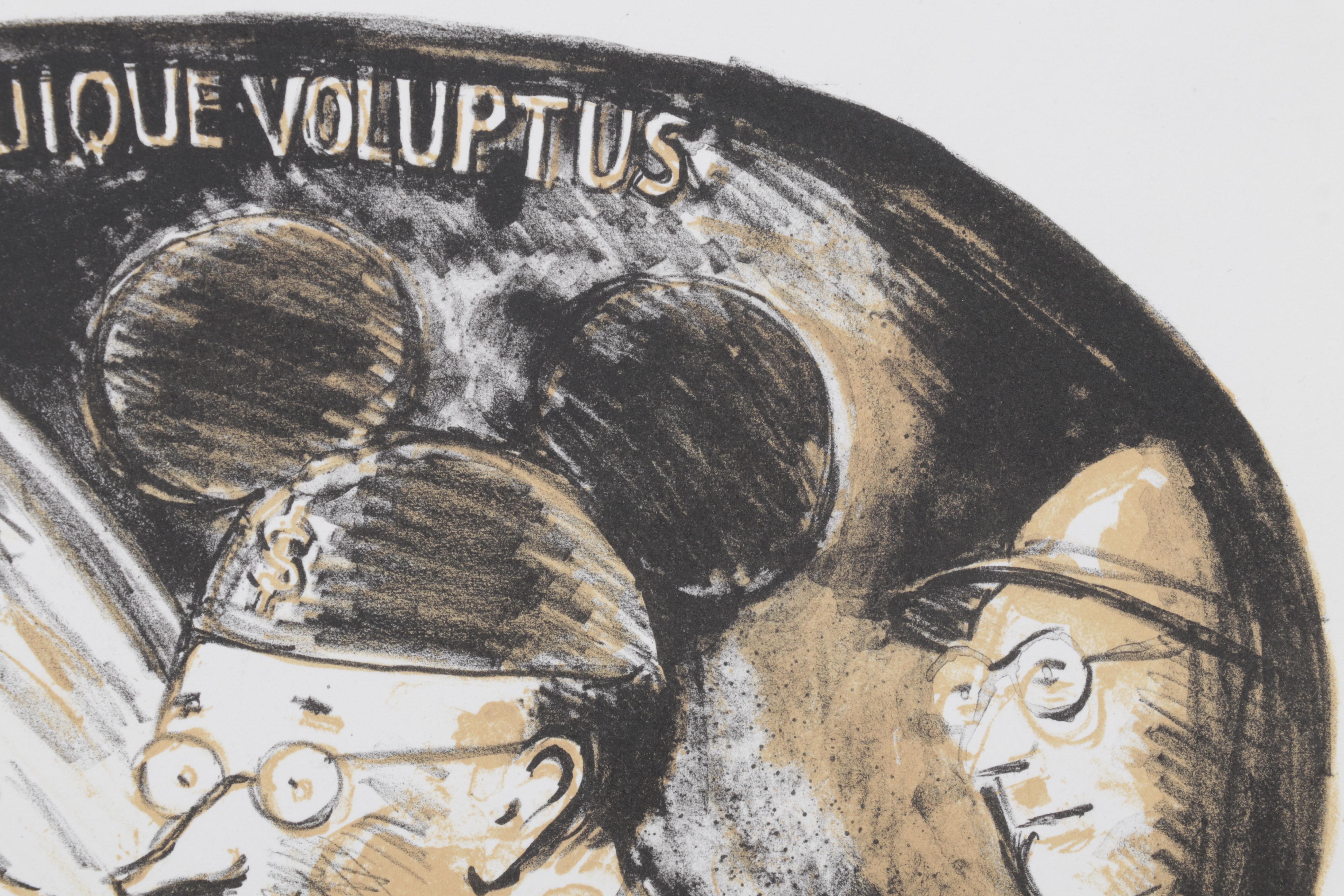 Sidney Chafetz Color Lithograph "The Mirror," 1994