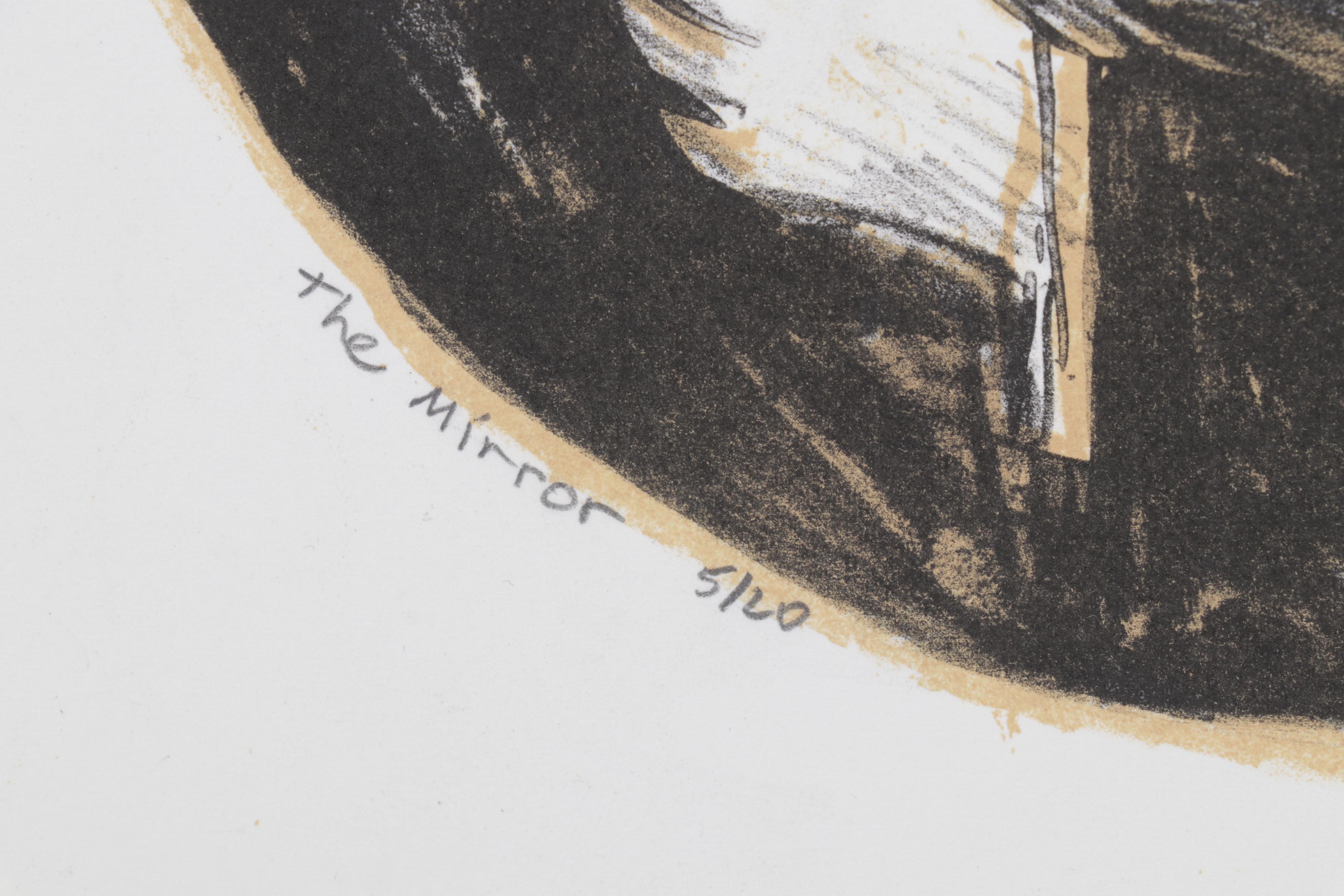 Sidney Chafetz Color Lithograph "The Mirror," 1994