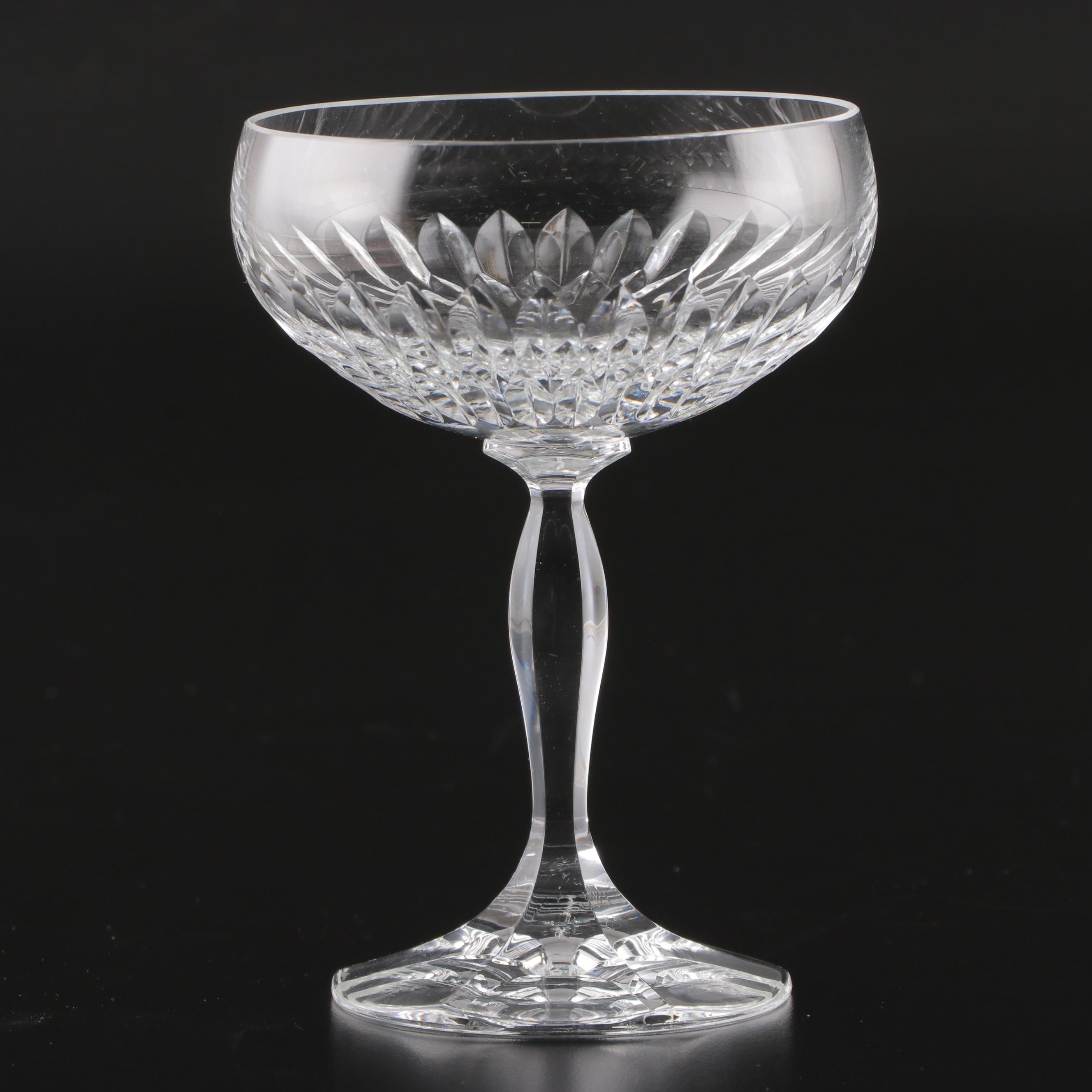 Cut Crystal Champagne Coupes