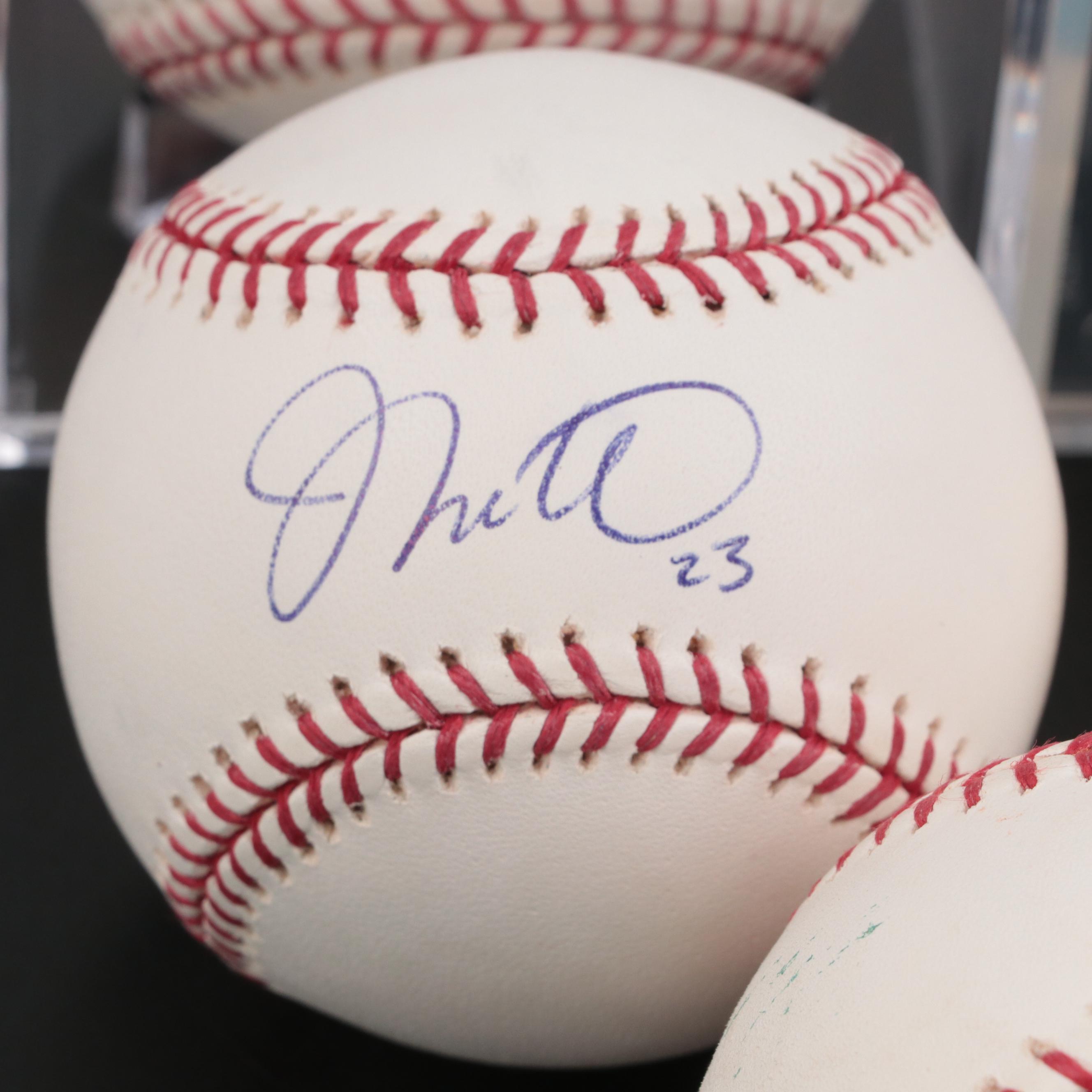 Hanson, McLouth, Uggla, LaRoche and Estrada Signed Rawlings Baseballs