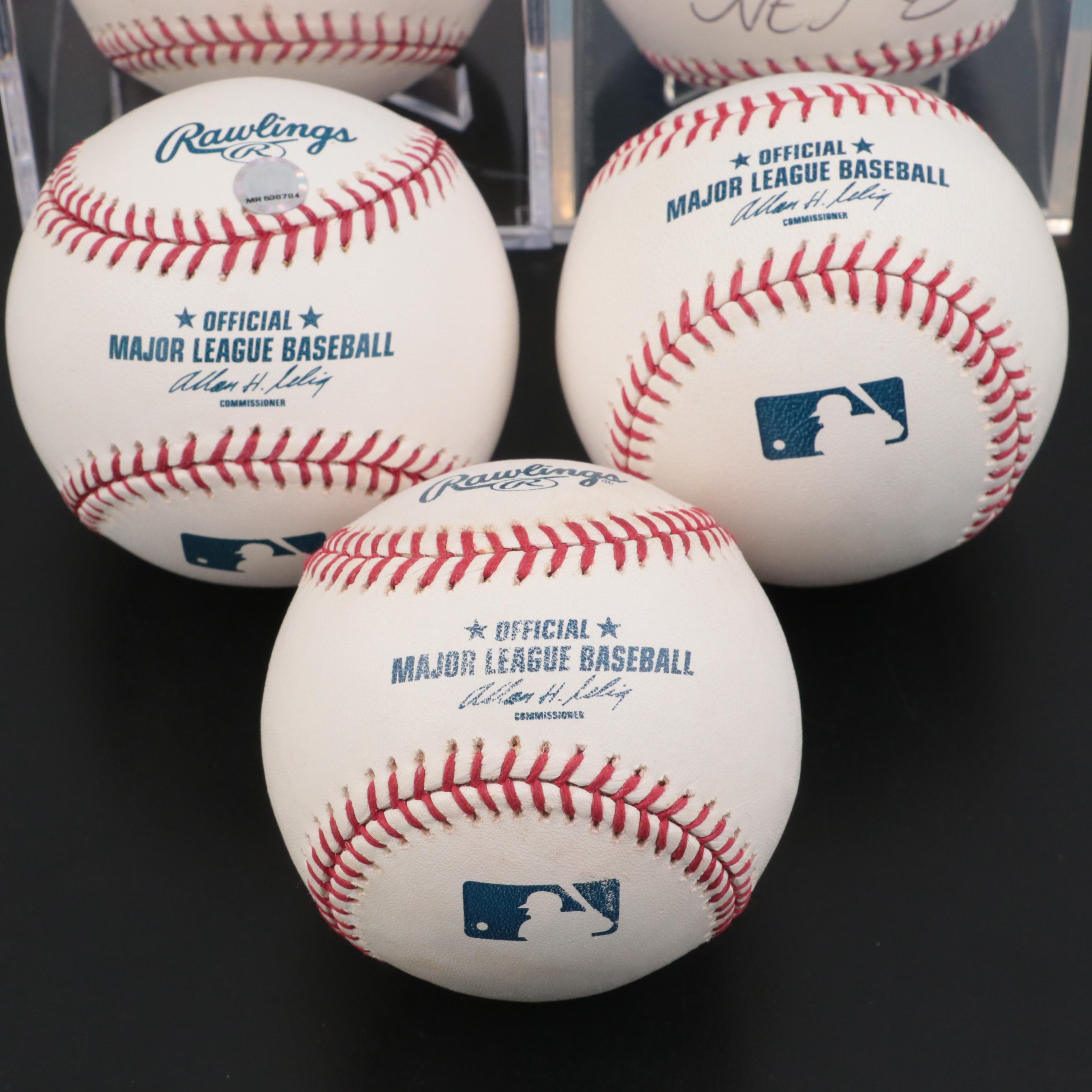 Hanson, McLouth, Uggla, LaRoche and Estrada Signed Rawlings Baseballs