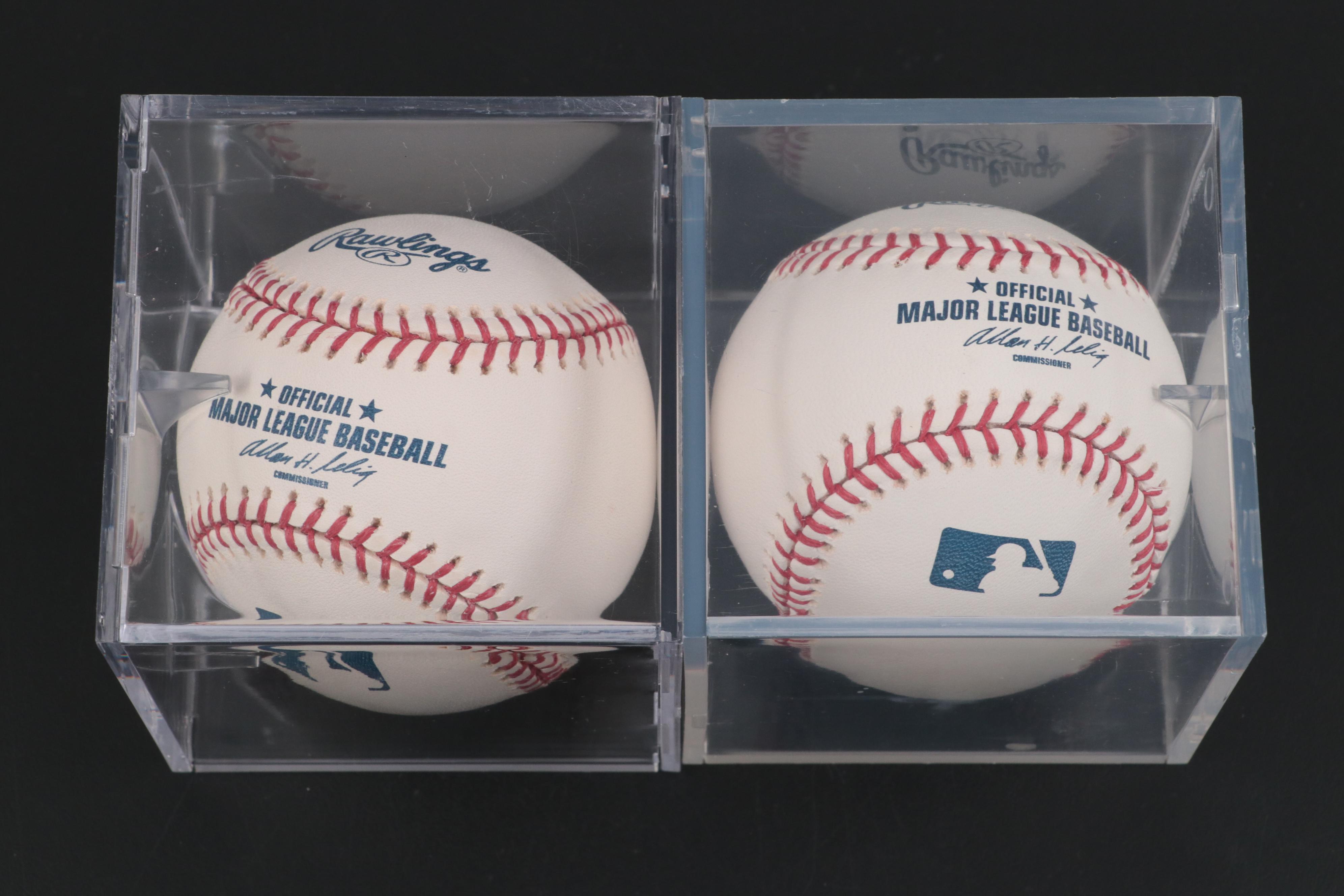 Hanson, McLouth, Uggla, LaRoche and Estrada Signed Rawlings Baseballs