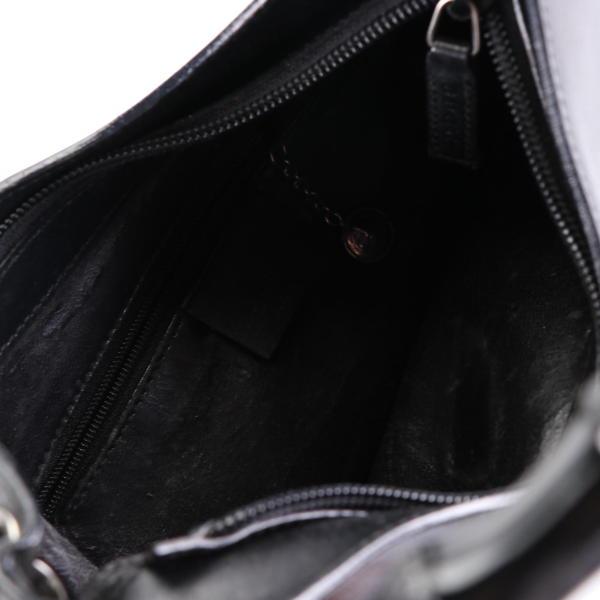 Gucci Leather Handbag with Bamboo Handle