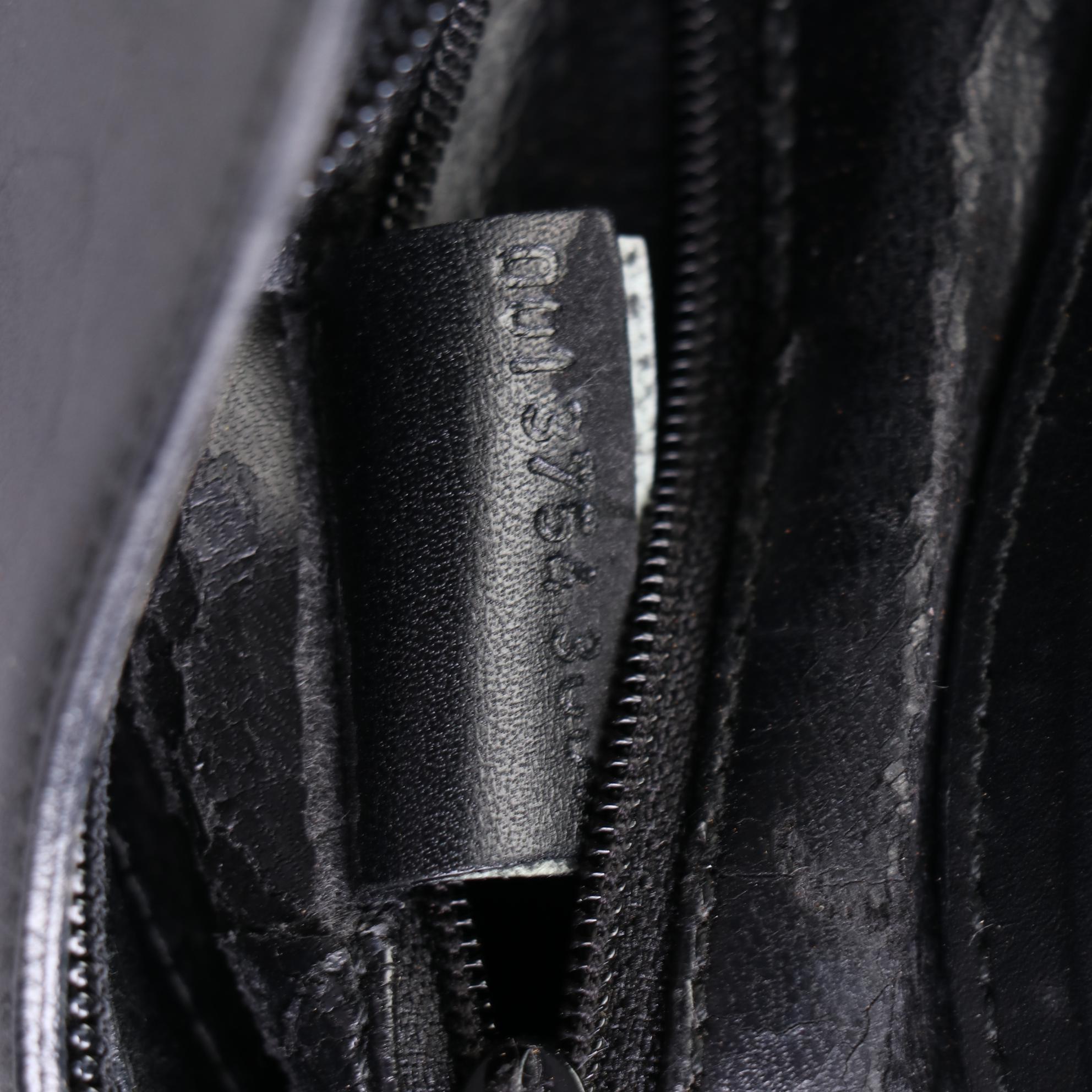 Gucci Leather Handbag with Bamboo Handle