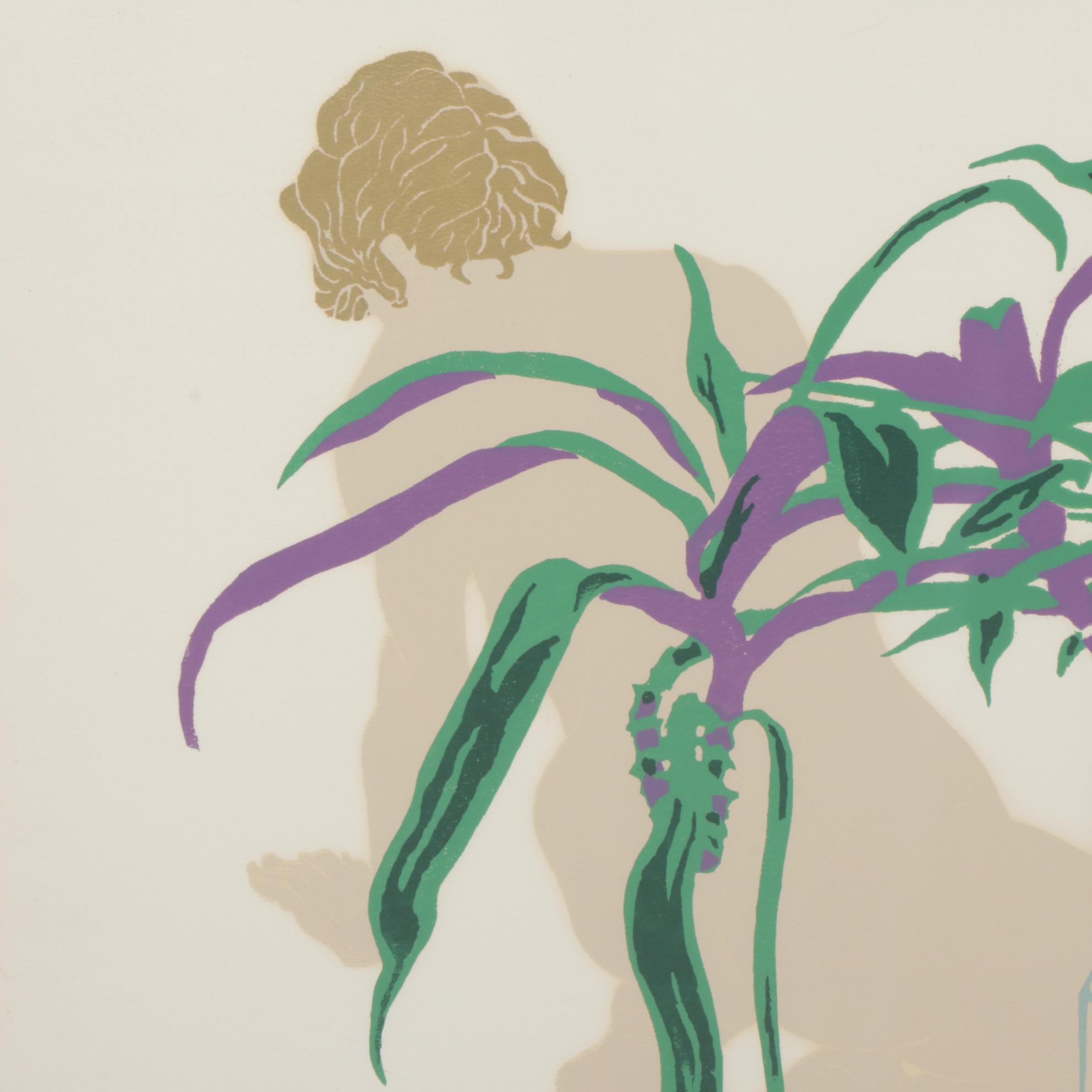 Phyllis Sloane Serigraph "Moses in the Cradle," 1972