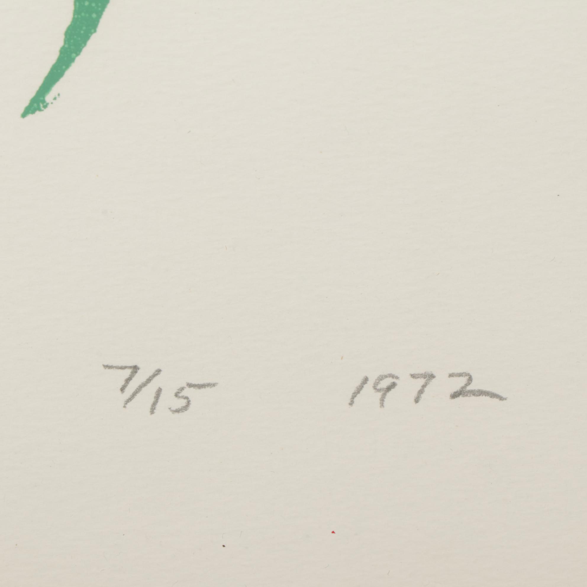 Phyllis Sloane Serigraph "Moses in the Cradle," 1972