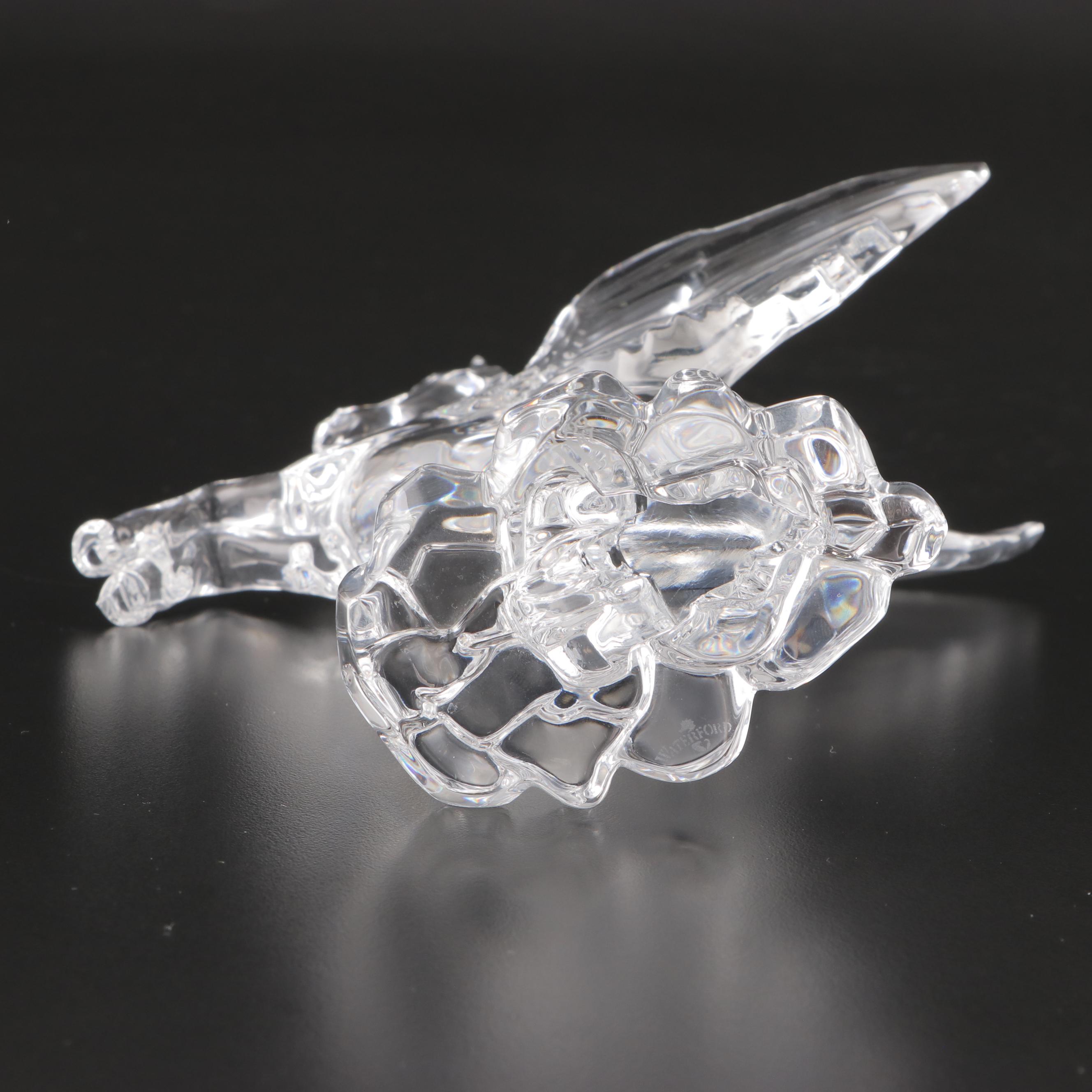 Waterford Crystal Pegasus Figurine with Other Vase and Bowl