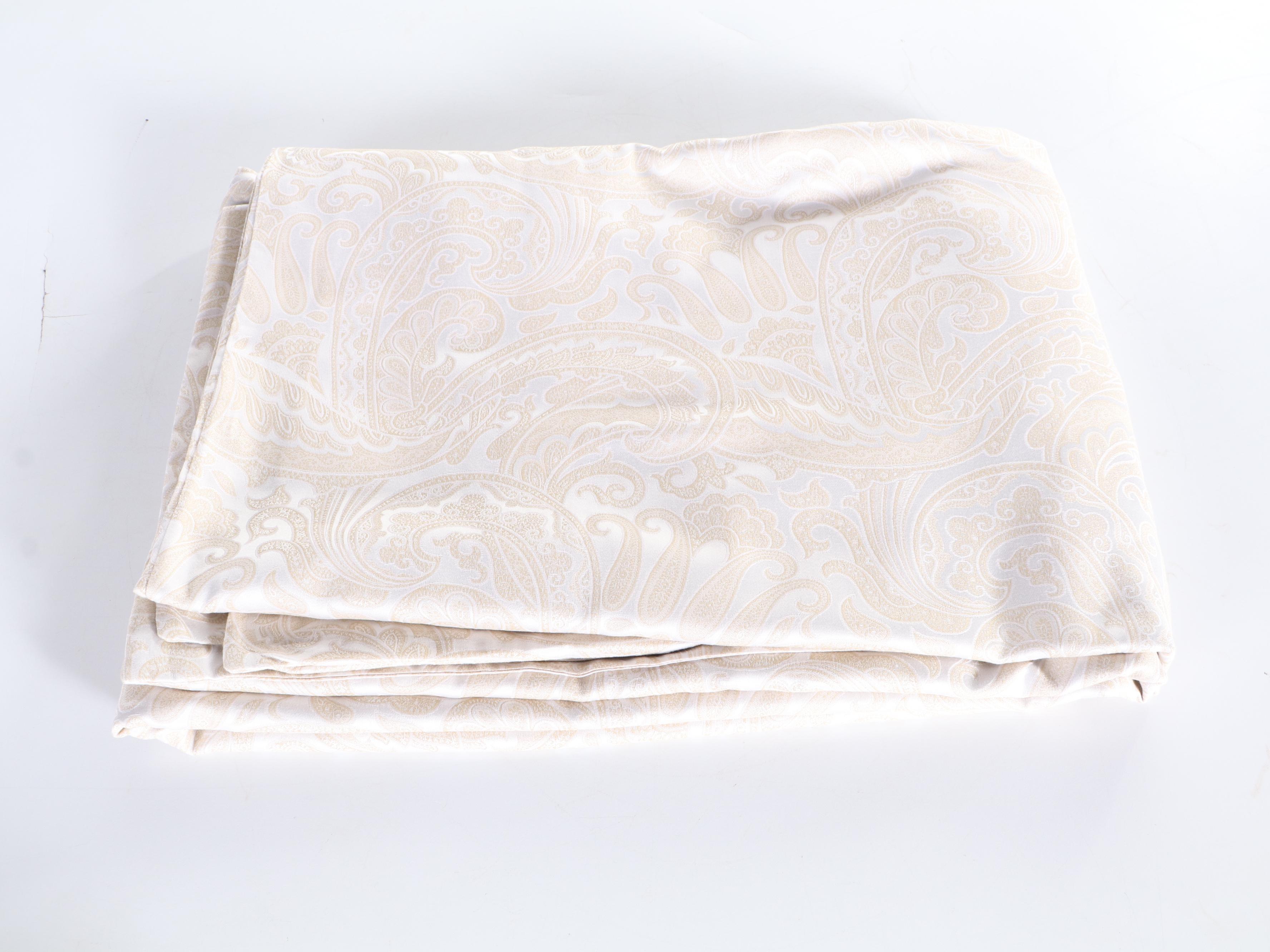 Williams-Sonoma Home Paisley Jacquard Duvet Cover with Dupioni Silk Bedspread