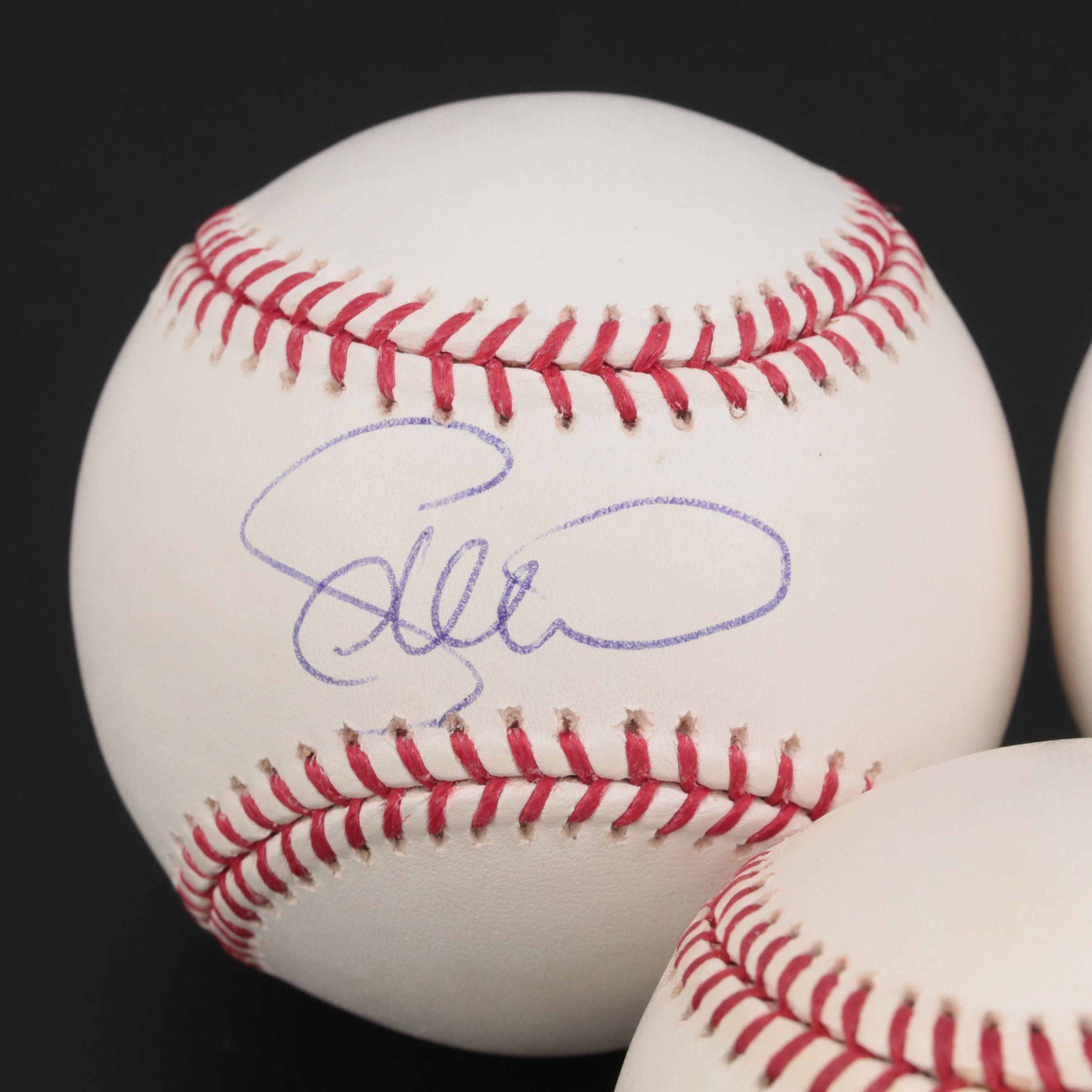 L.A. Dodgers Abreau, Hillenbrand, Green, Nomo and More Signed Rawlings Baseballs