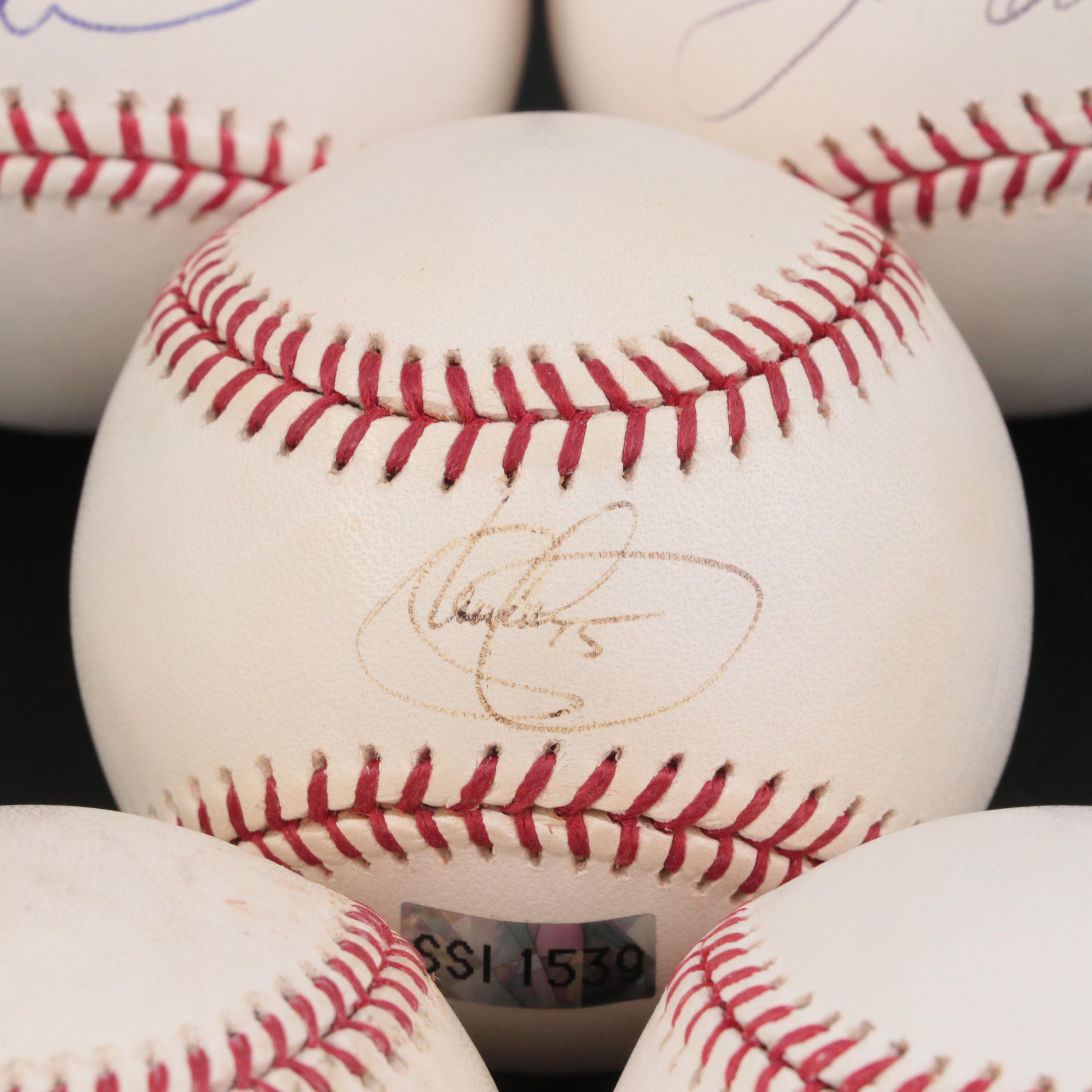 L.A. Dodgers Abreau, Hillenbrand, Green, Nomo and More Signed Rawlings Baseballs