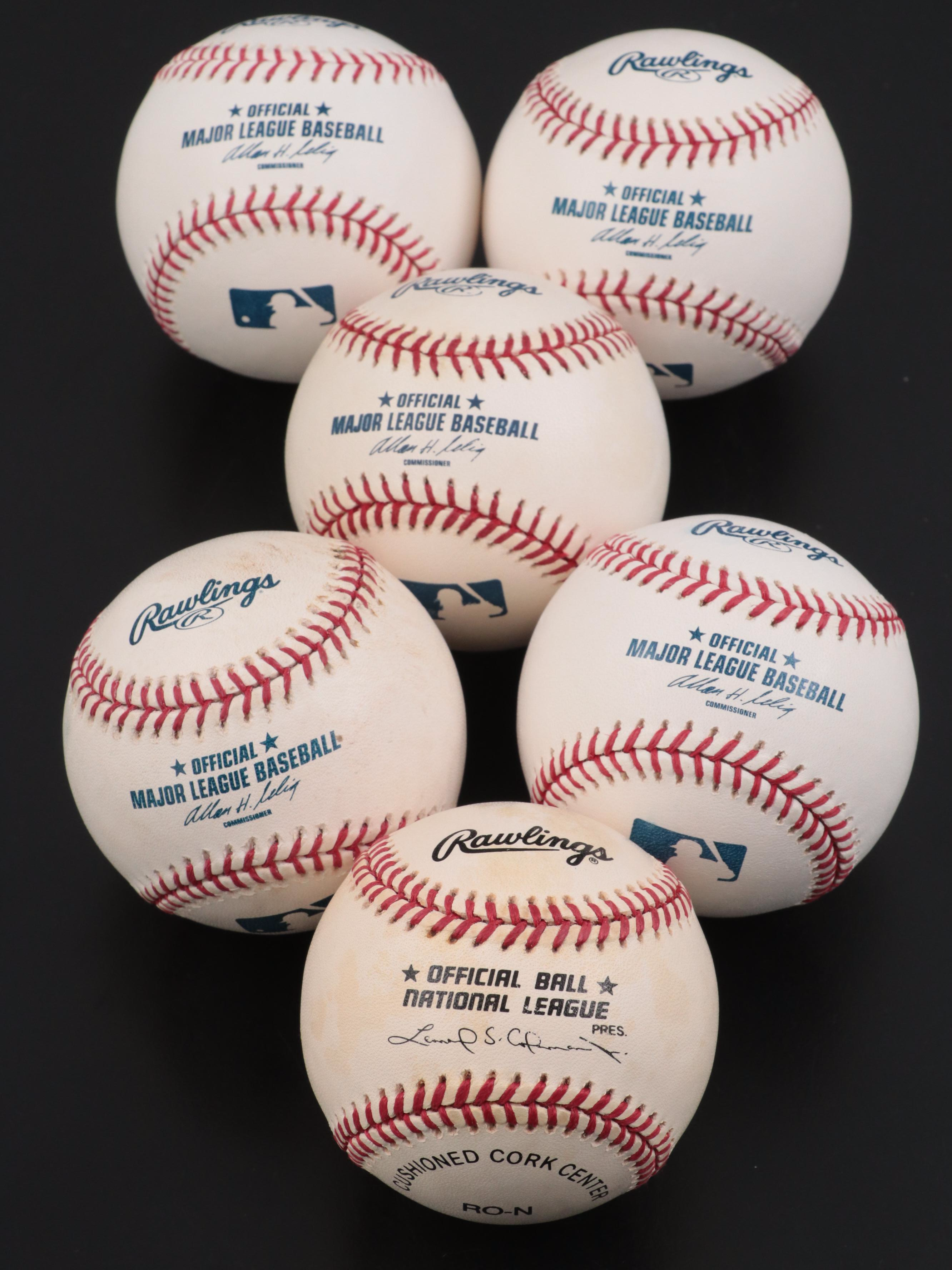 L.A. Dodgers Abreau, Hillenbrand, Green, Nomo and More Signed Rawlings Baseballs