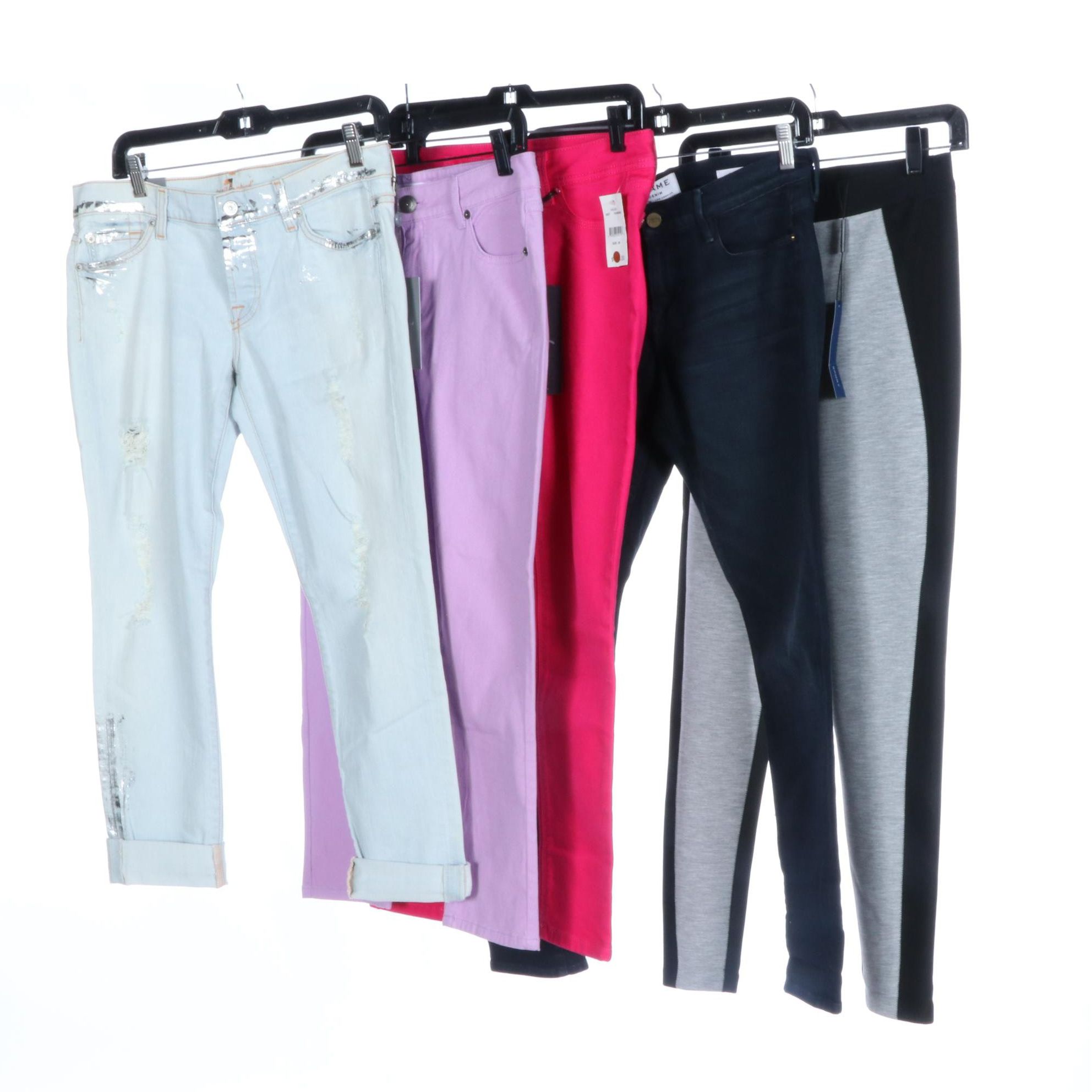 7 For All Mankind Josefina and Frame Le Garçon Jeans with Other Pants