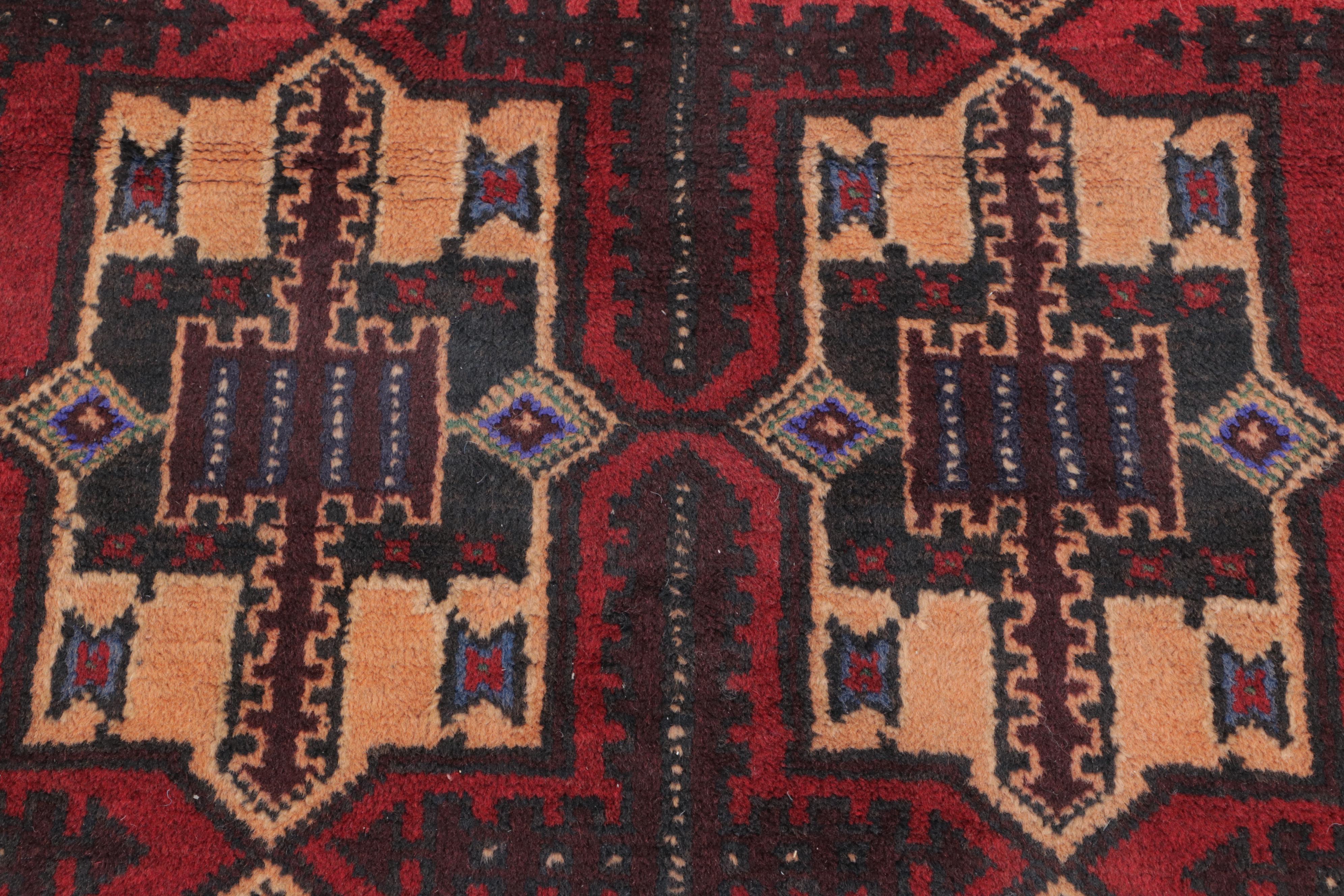 3'1 x 4'9 Hand-Knotted Afghan Taimani Accent Rug