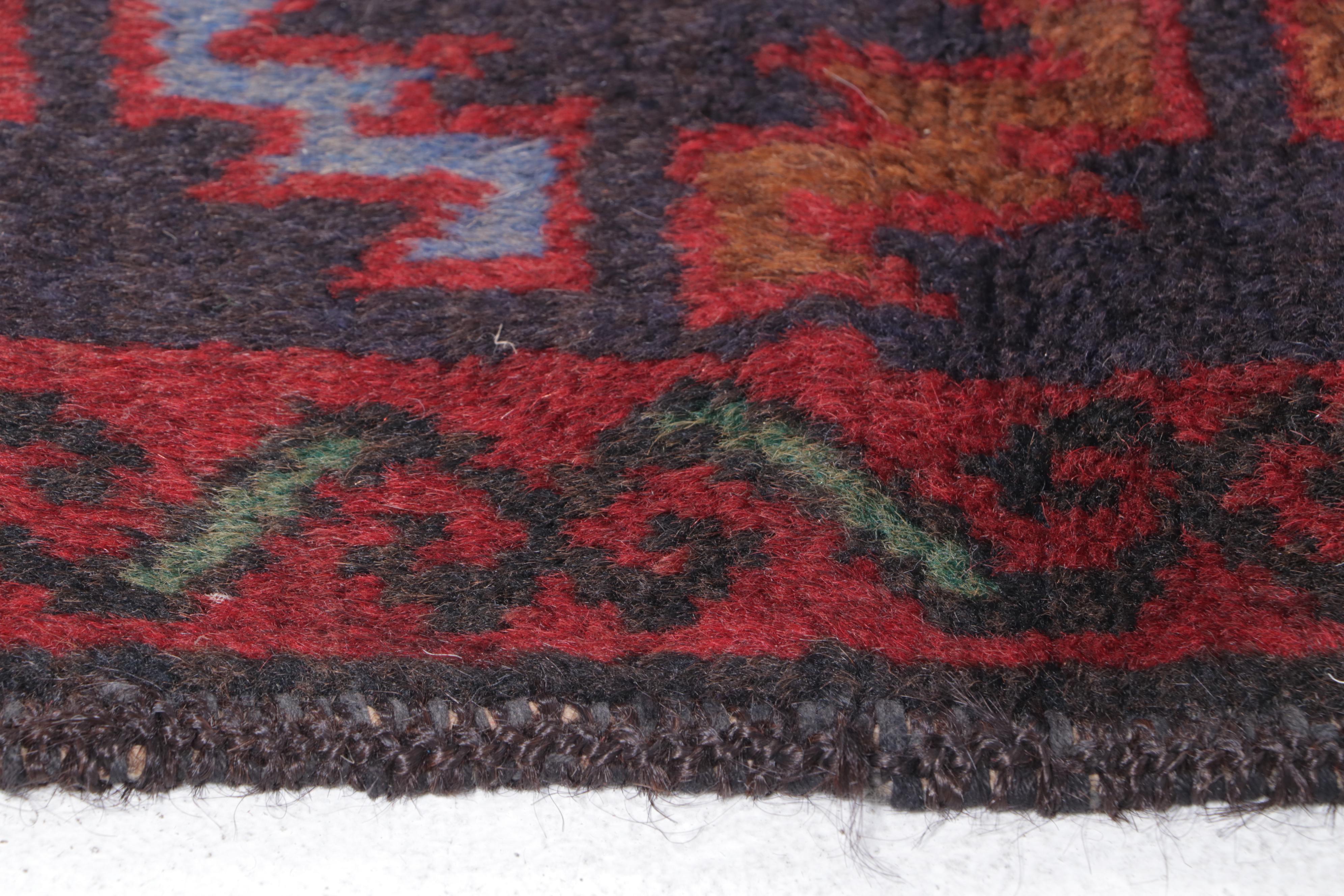 3'1 x 4'9 Hand-Knotted Afghan Taimani Accent Rug