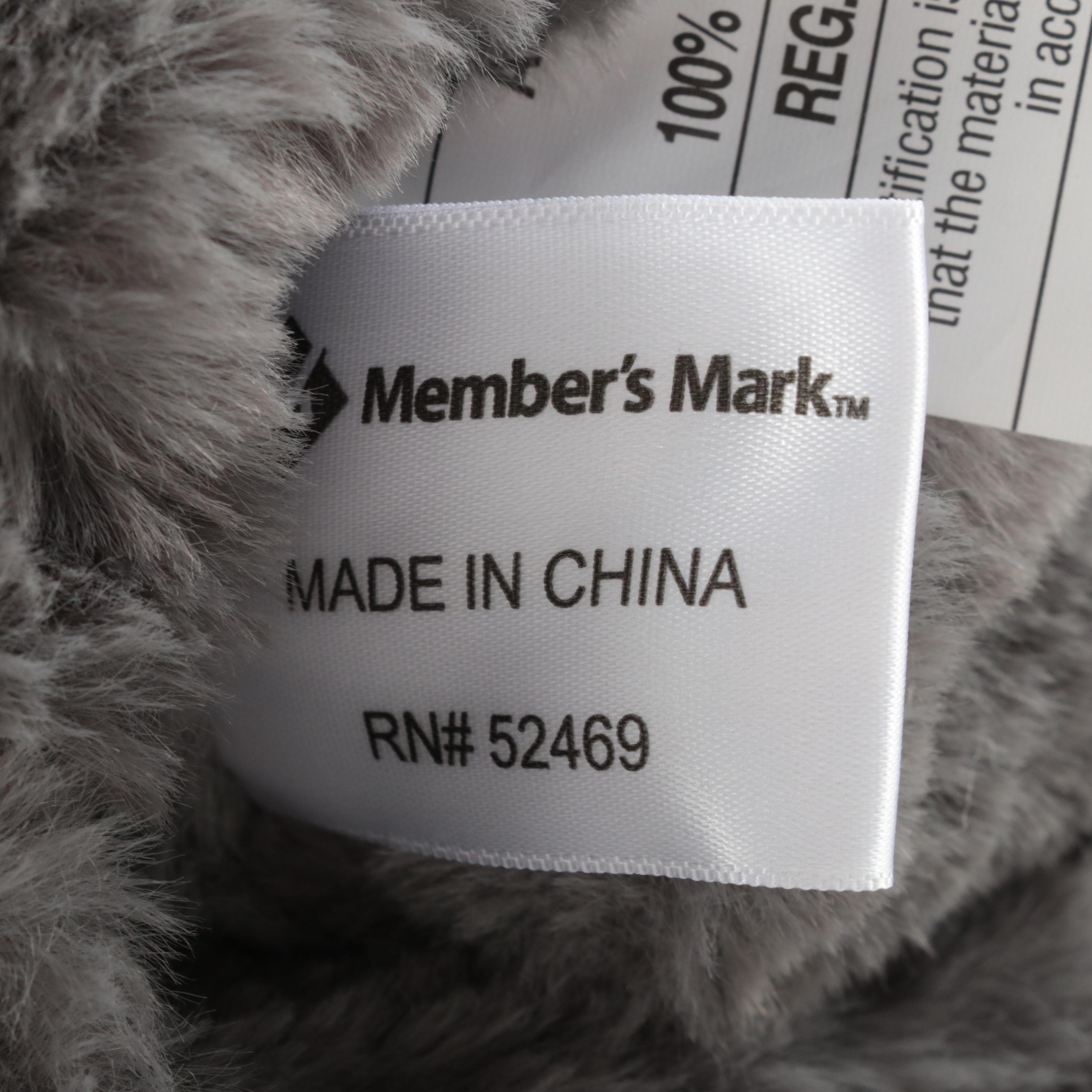 Member's Mark Hotel Premier Collection Luxury Throw in Carved Charcoal