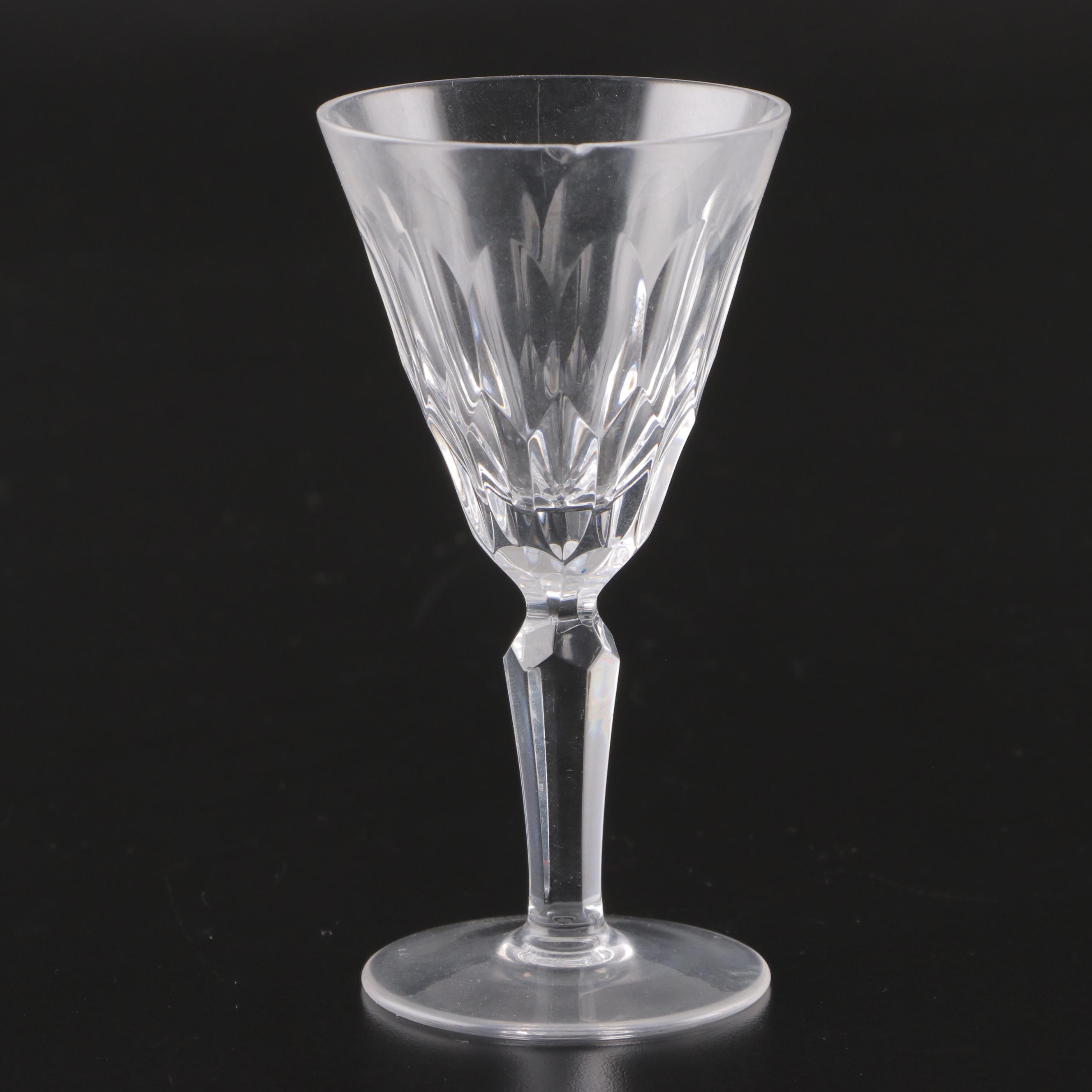Cut Glass Sherry Glasses and Juice Tumblers