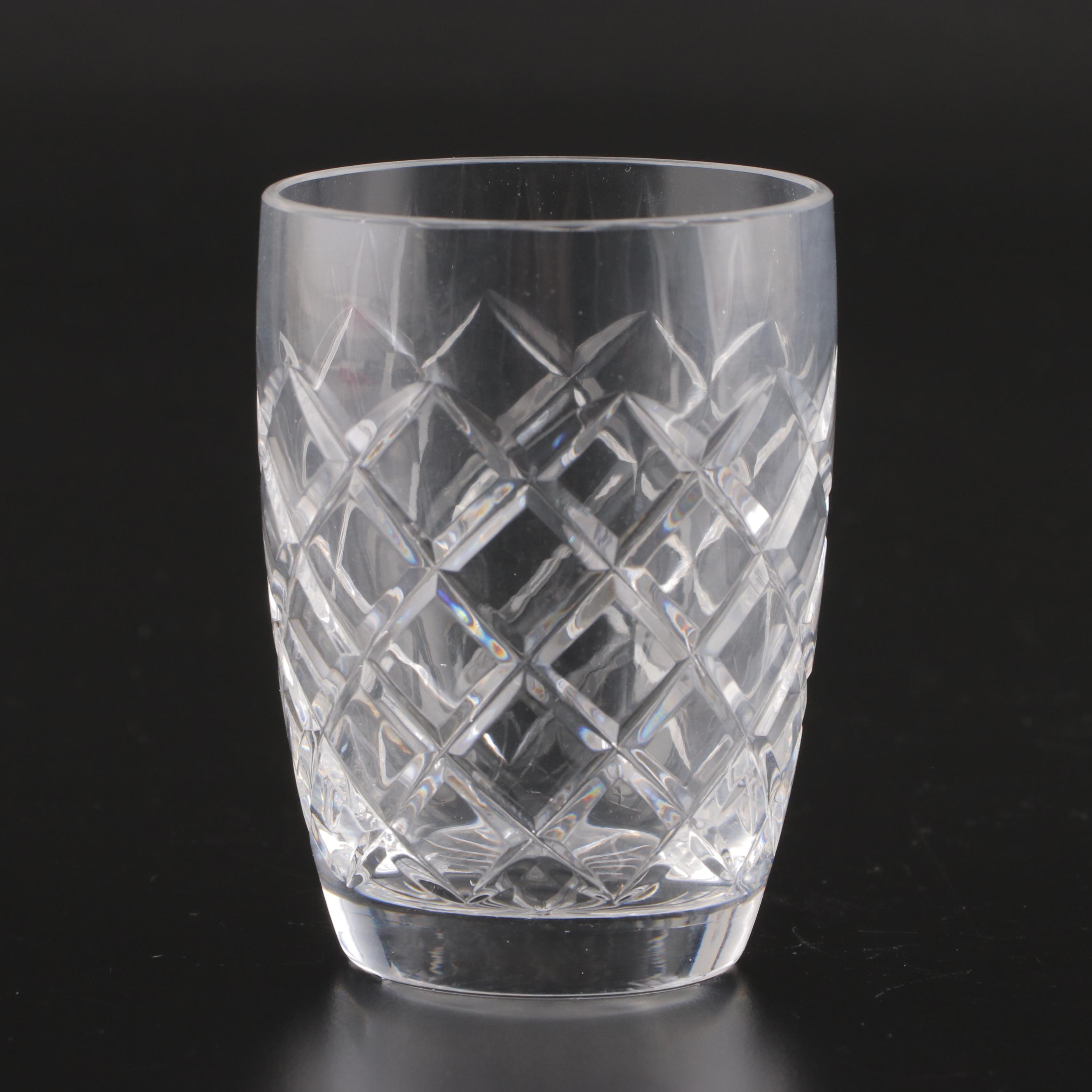 Cut Glass Sherry Glasses and Juice Tumblers