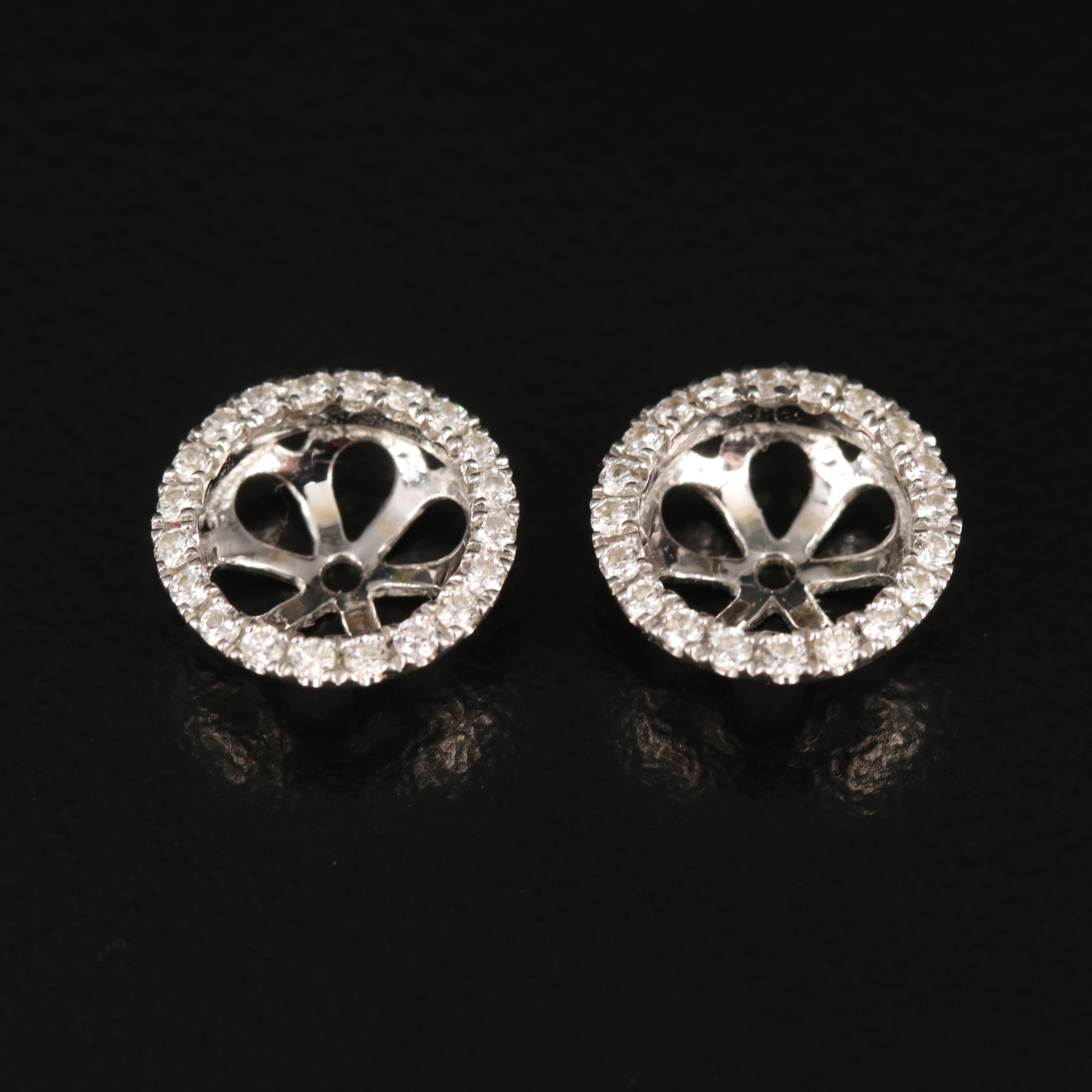 18K 0.21 CTW Diamond Earring Jackets