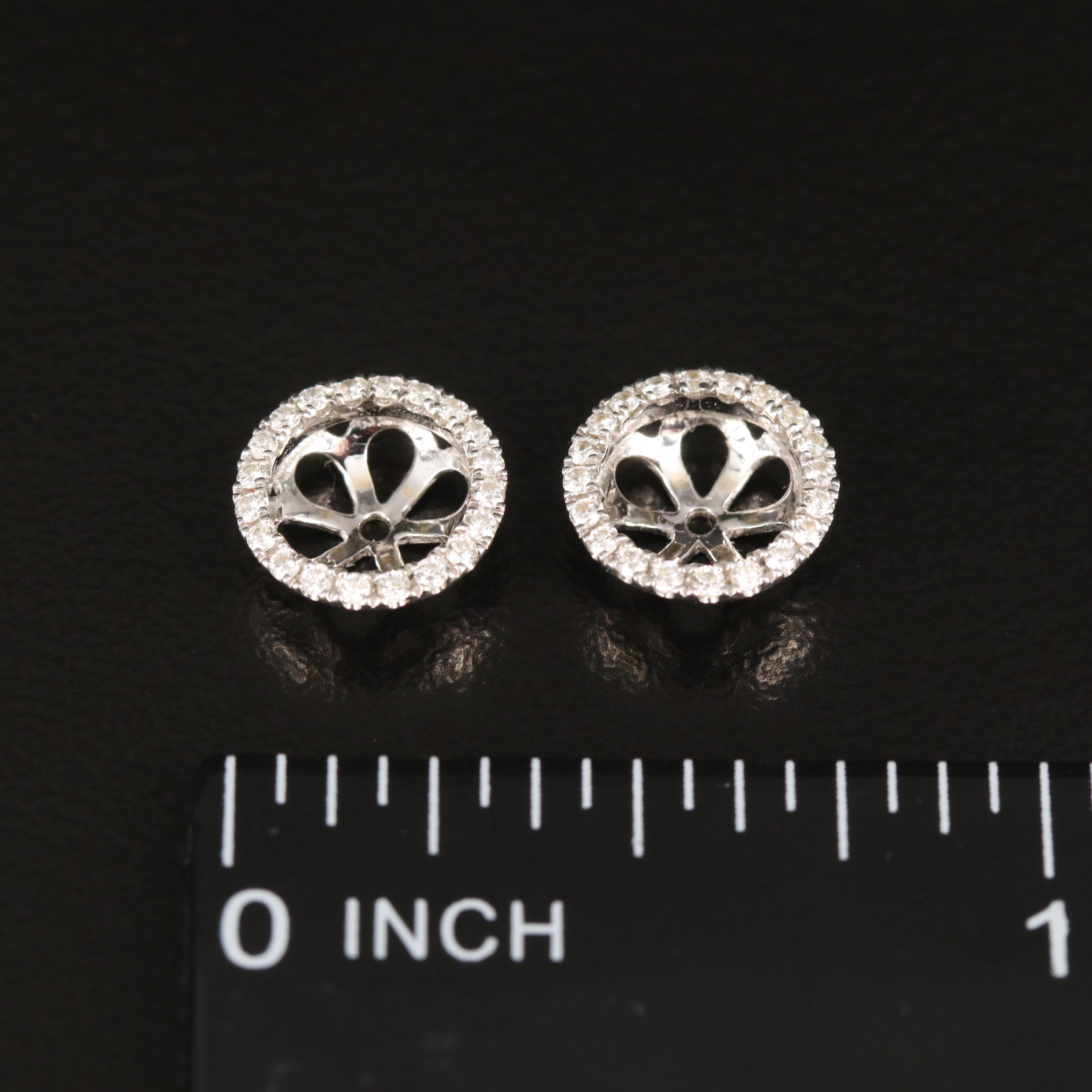 18K 0.21 CTW Diamond Earring Jackets