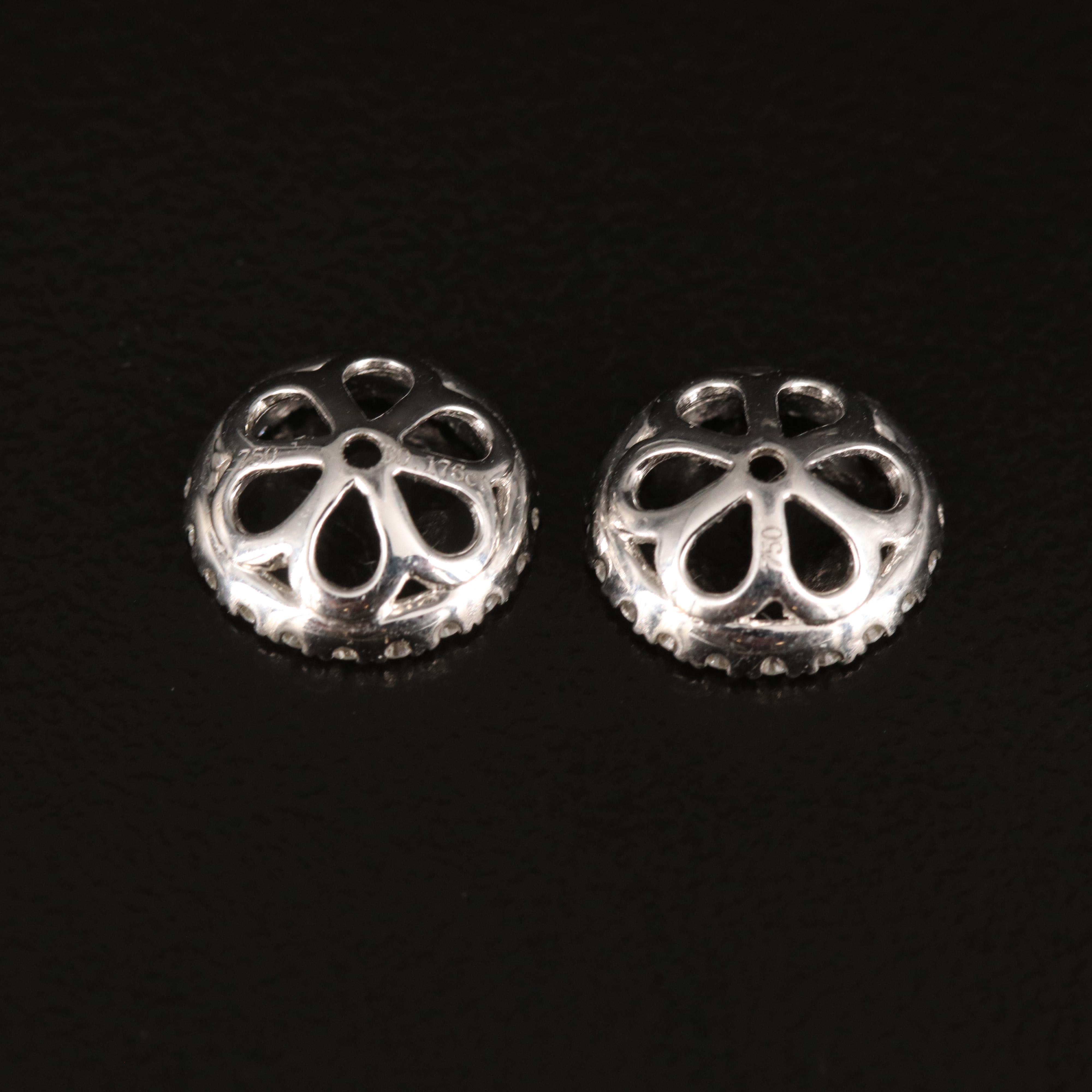 18K 0.21 CTW Diamond Earring Jackets