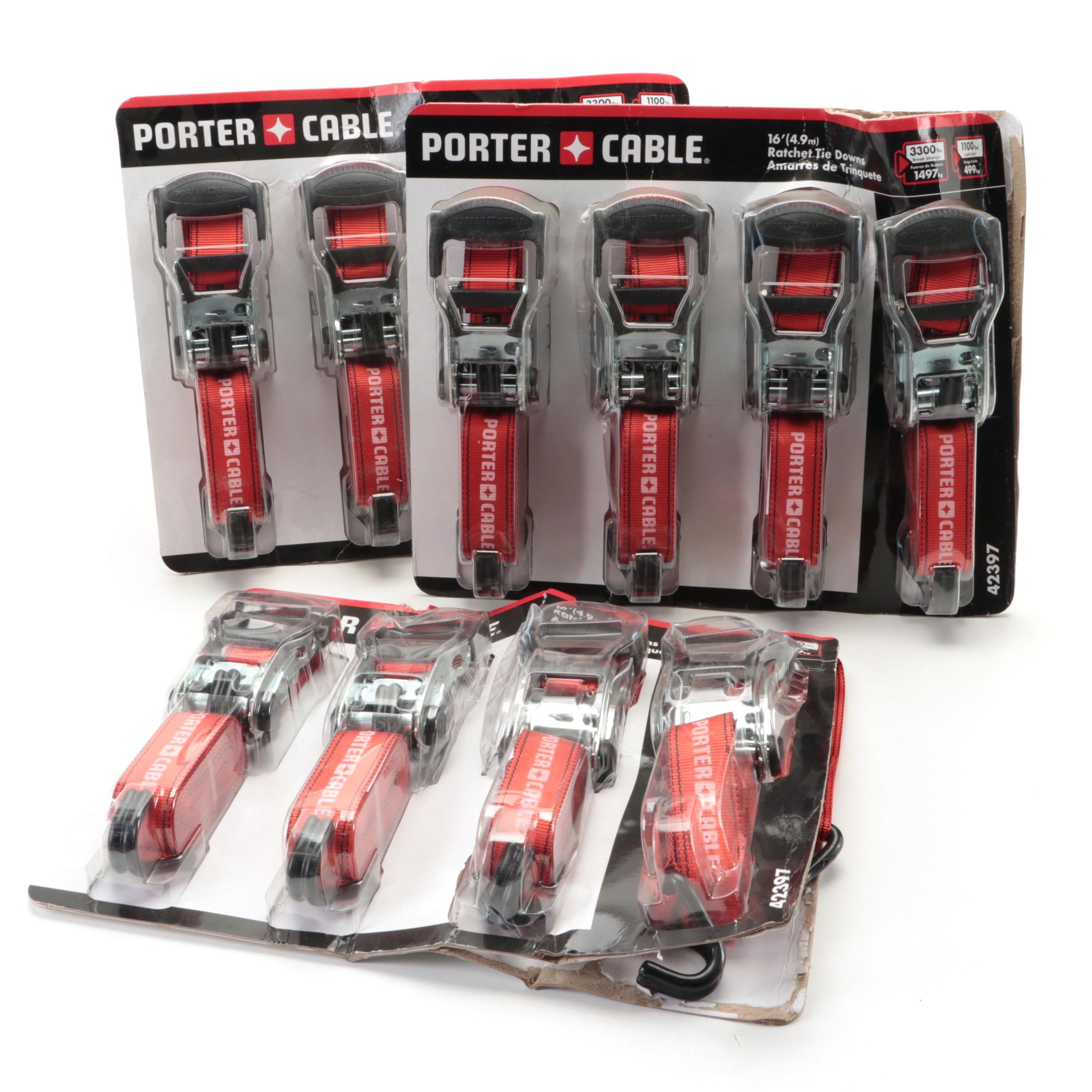 Porter-Cable 16' Ratchet Tie Down Sets