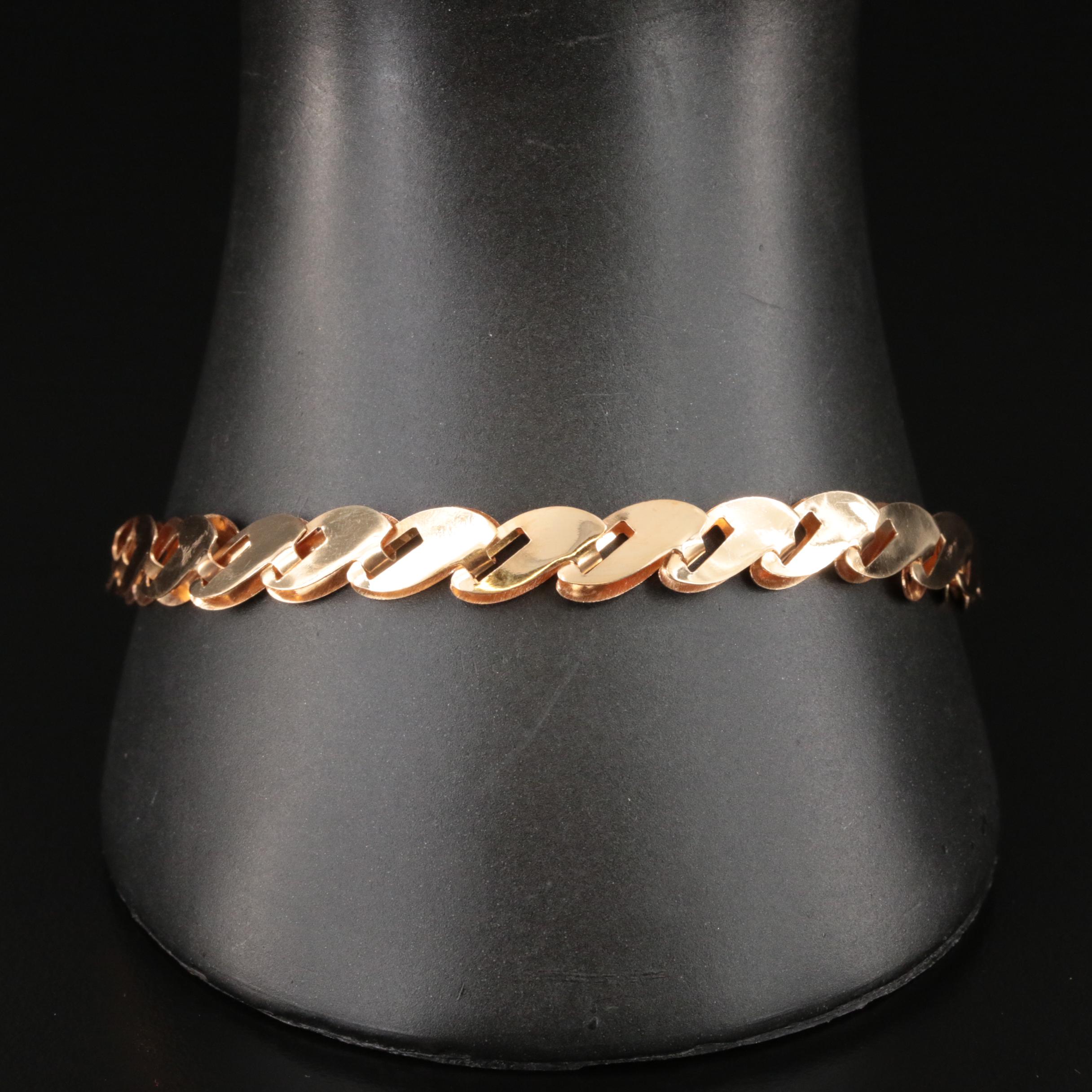 18K Fancy Link Bracelet
