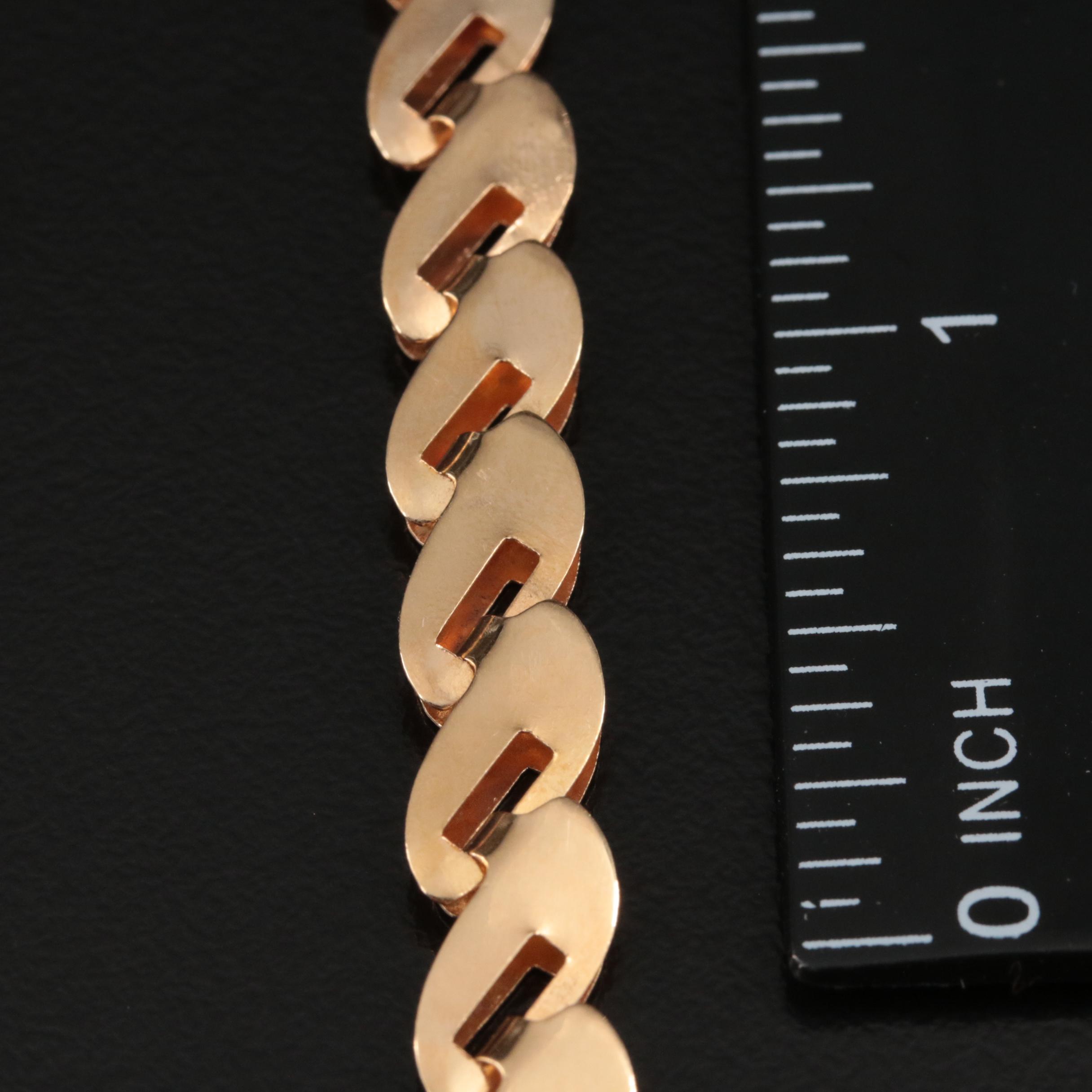 18K Fancy Link Bracelet