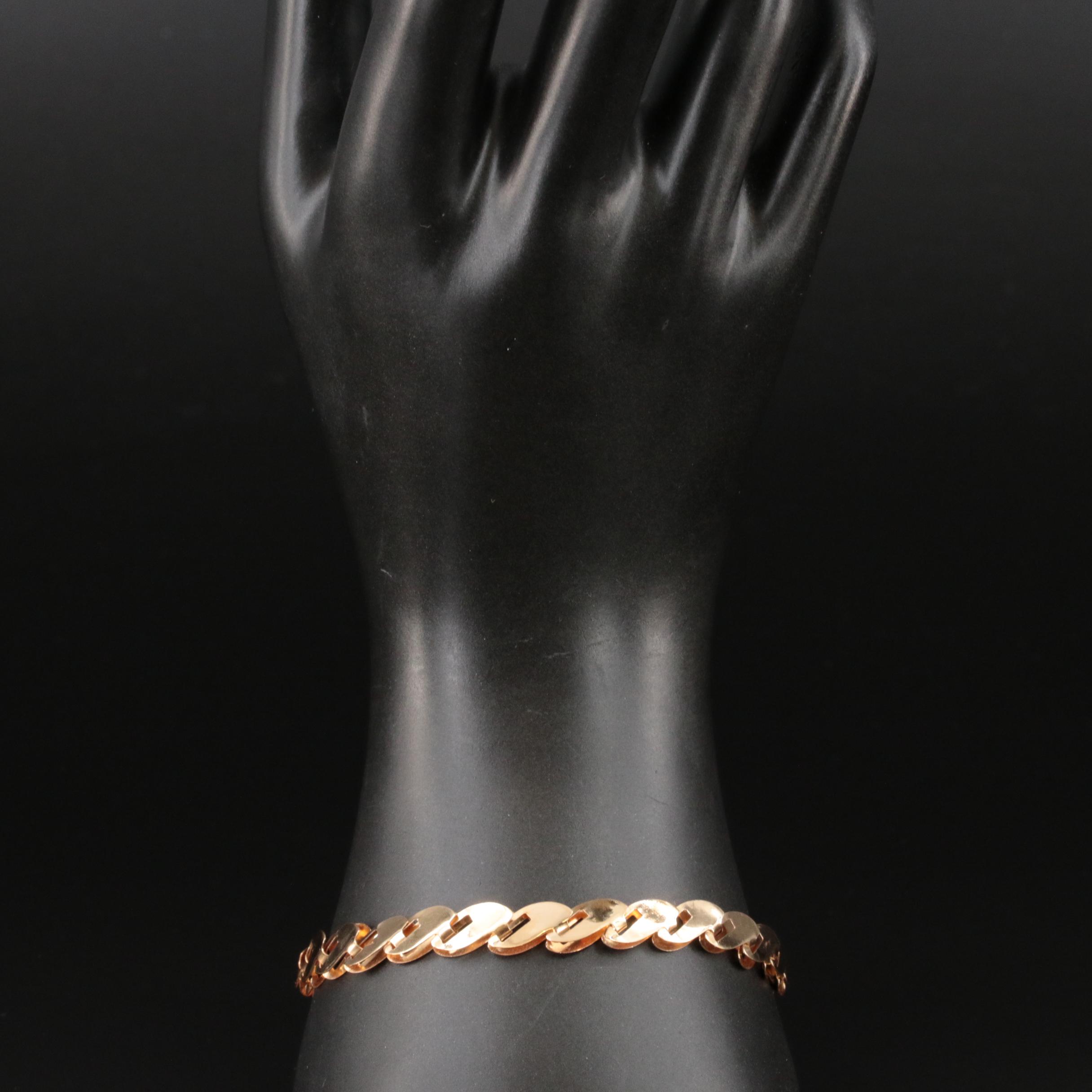 18K Fancy Link Bracelet