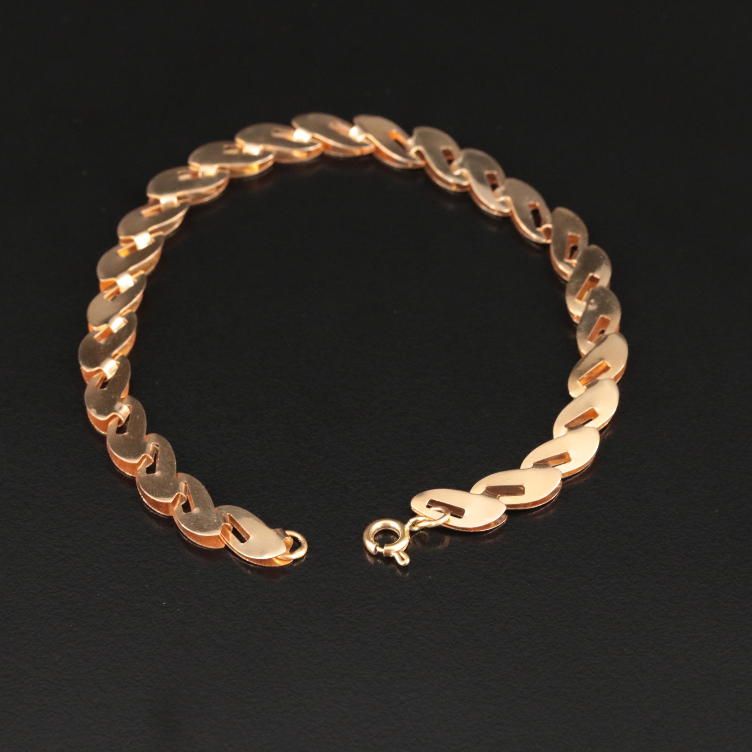 18K Fancy Link Bracelet