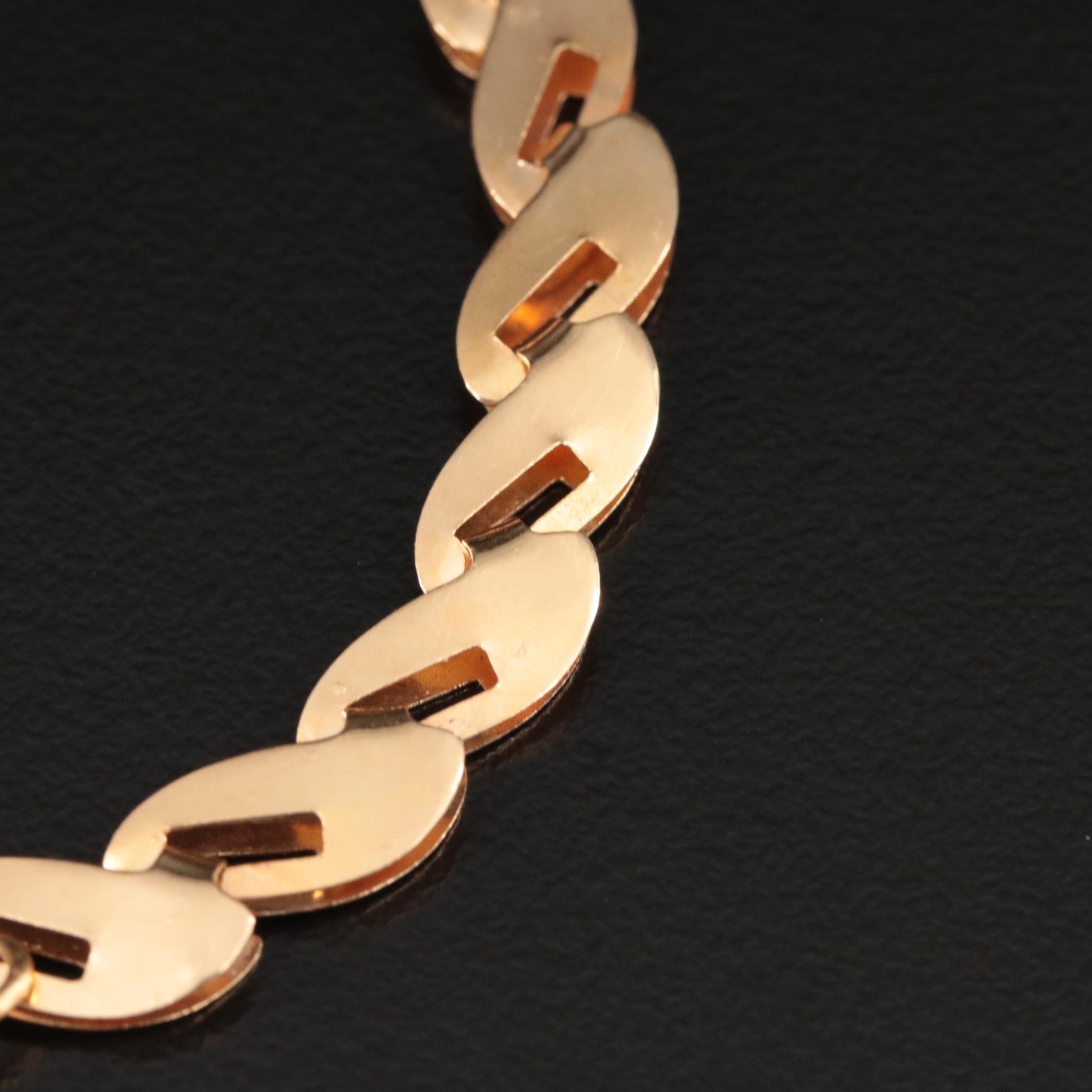 18K Fancy Link Bracelet