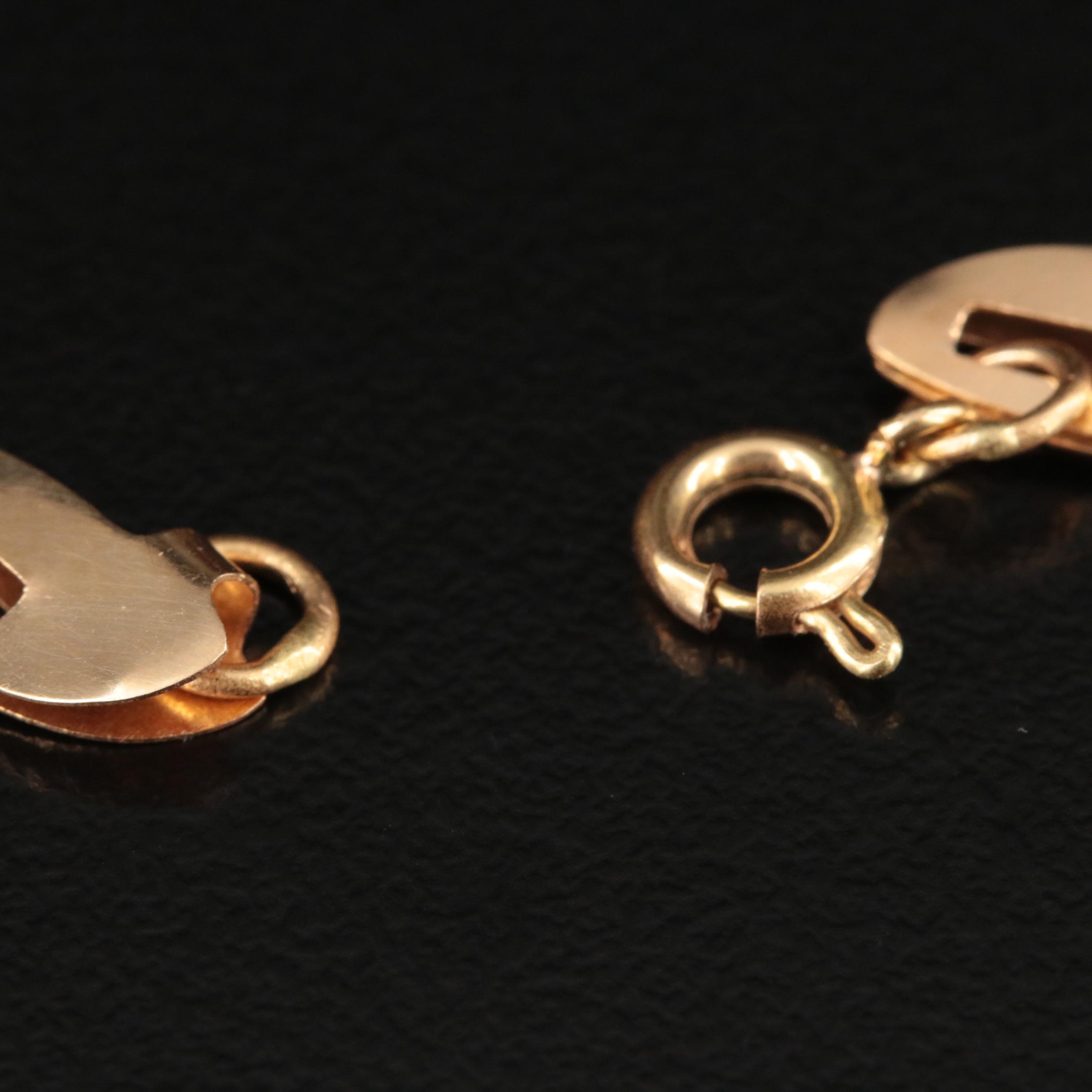 18K Fancy Link Bracelet