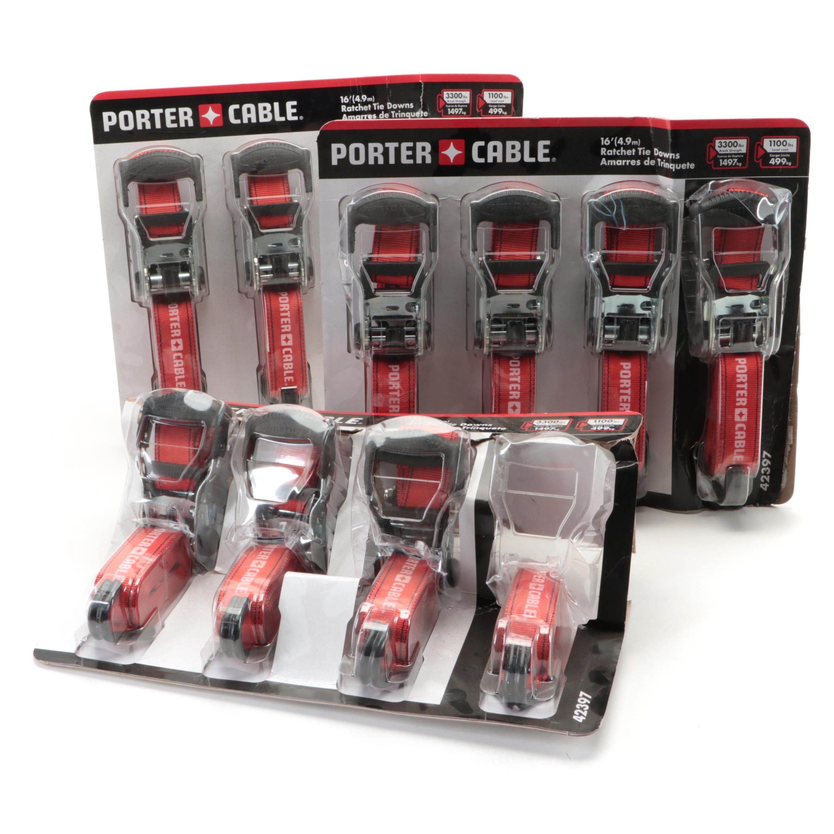 Porter-Cable 16' Ratchet Tie Down Sets