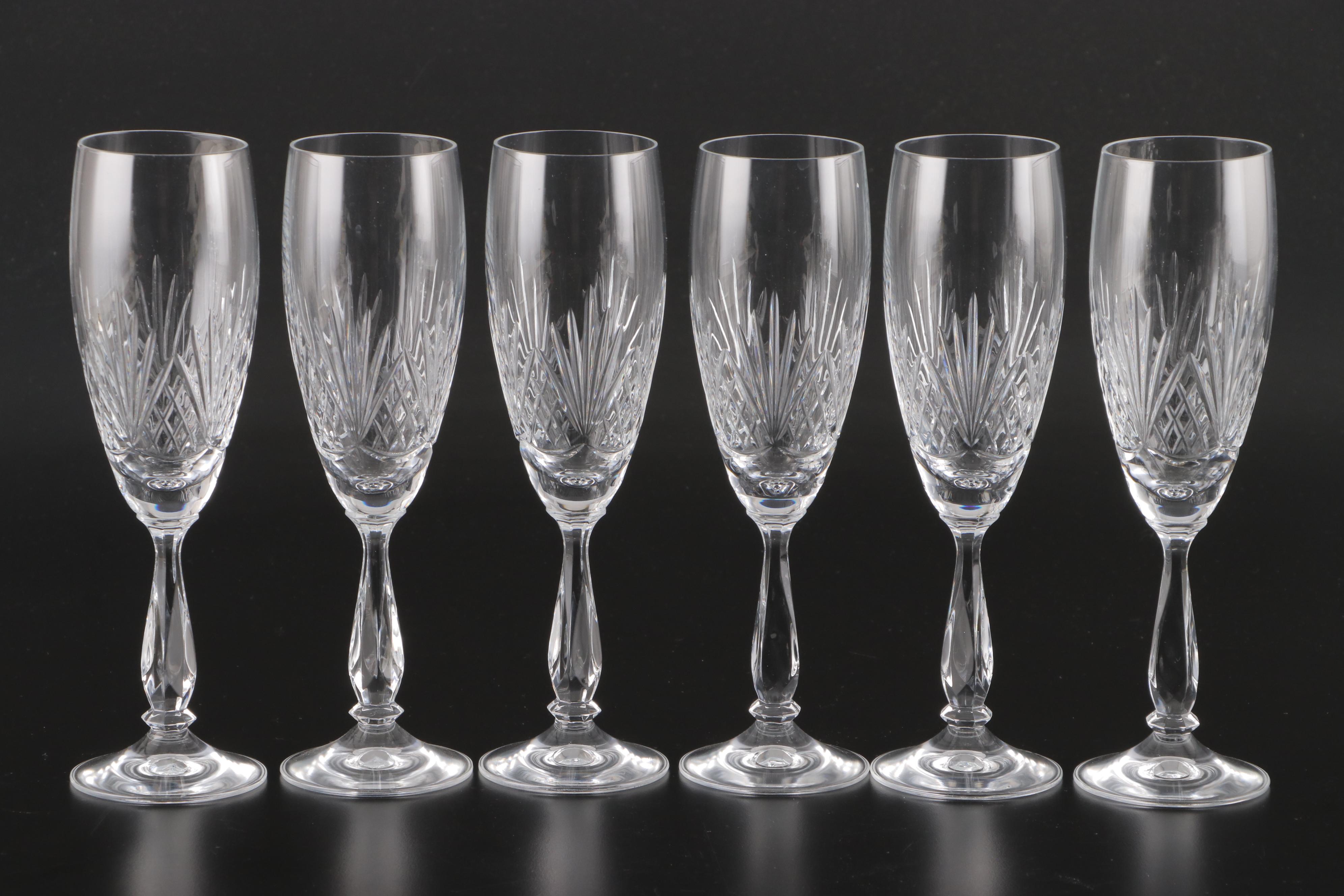 Cut Crystal Stemware and Vodka Glasses