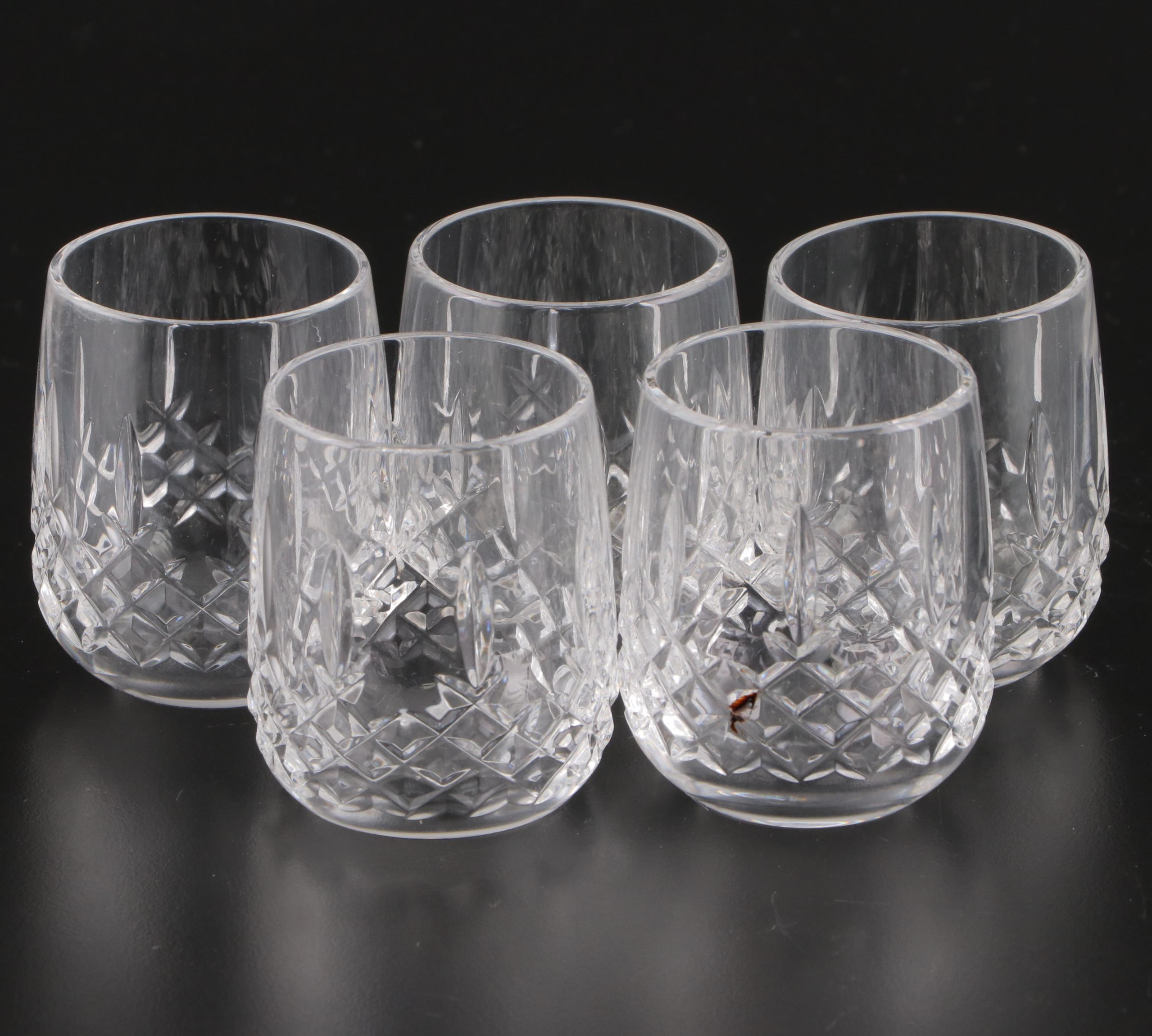 Cut Crystal Stemware and Vodka Glasses