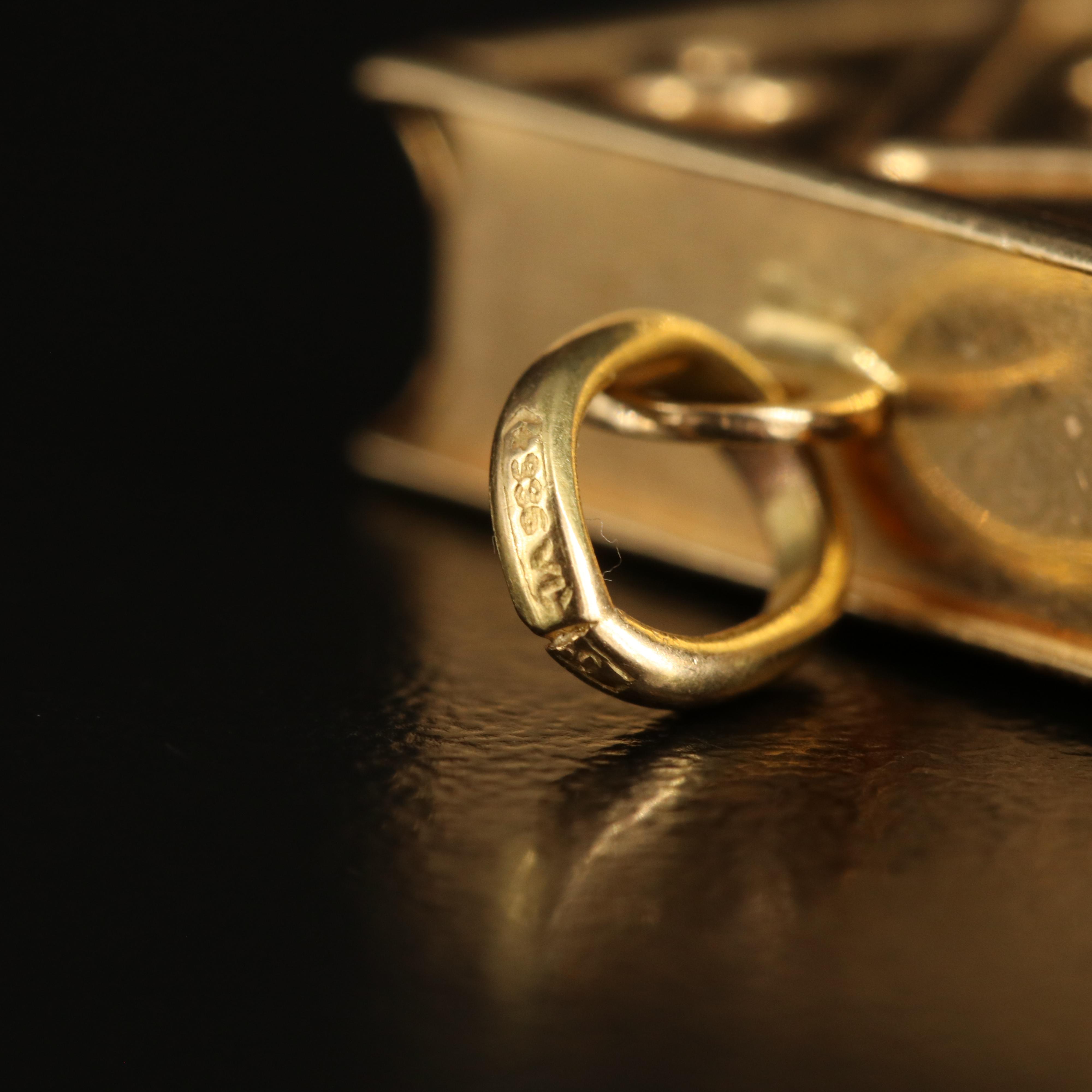 Islamic 18K Quran with Symbol of Allah Pendant