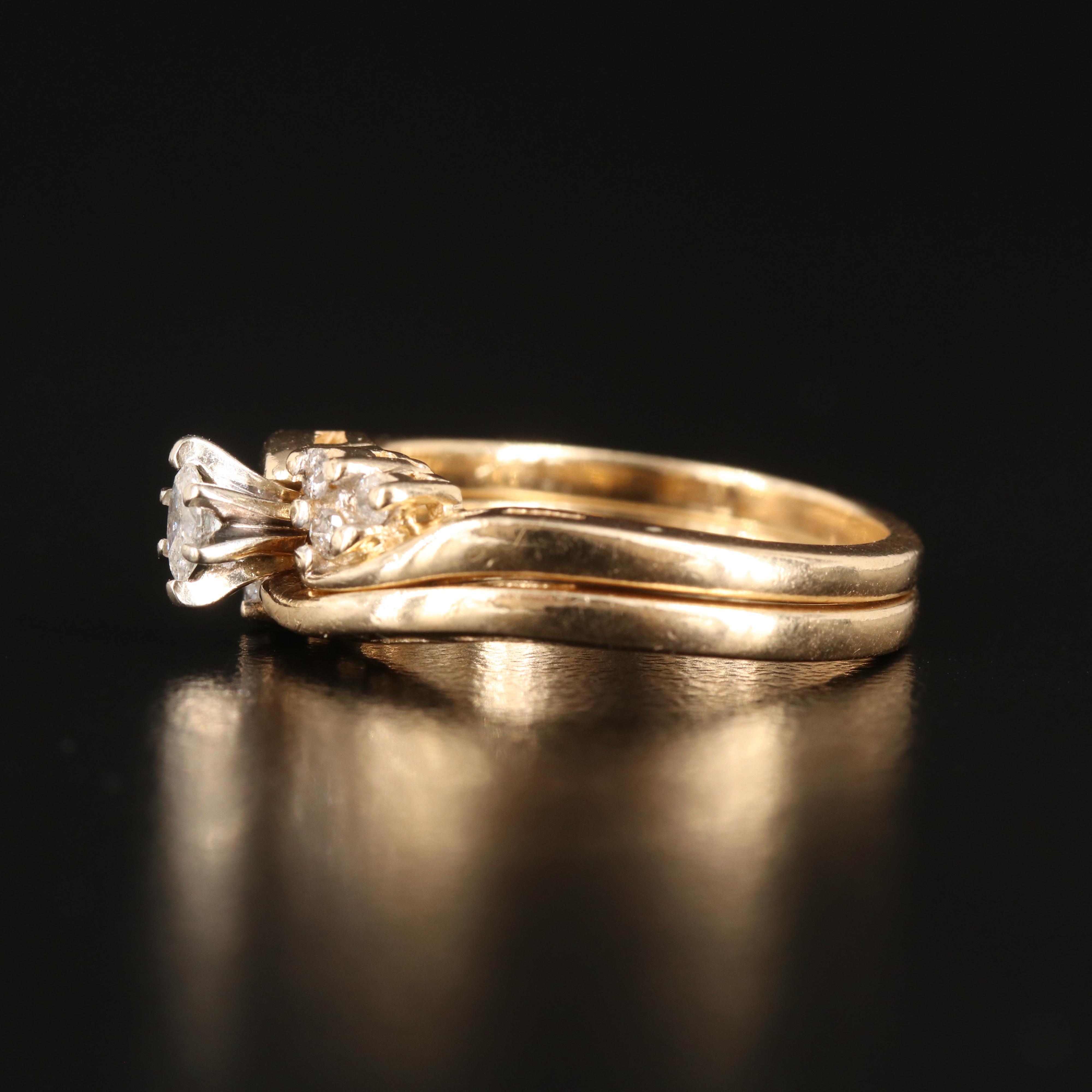 10K 0.17 CTW Diamond Ring and Band Set