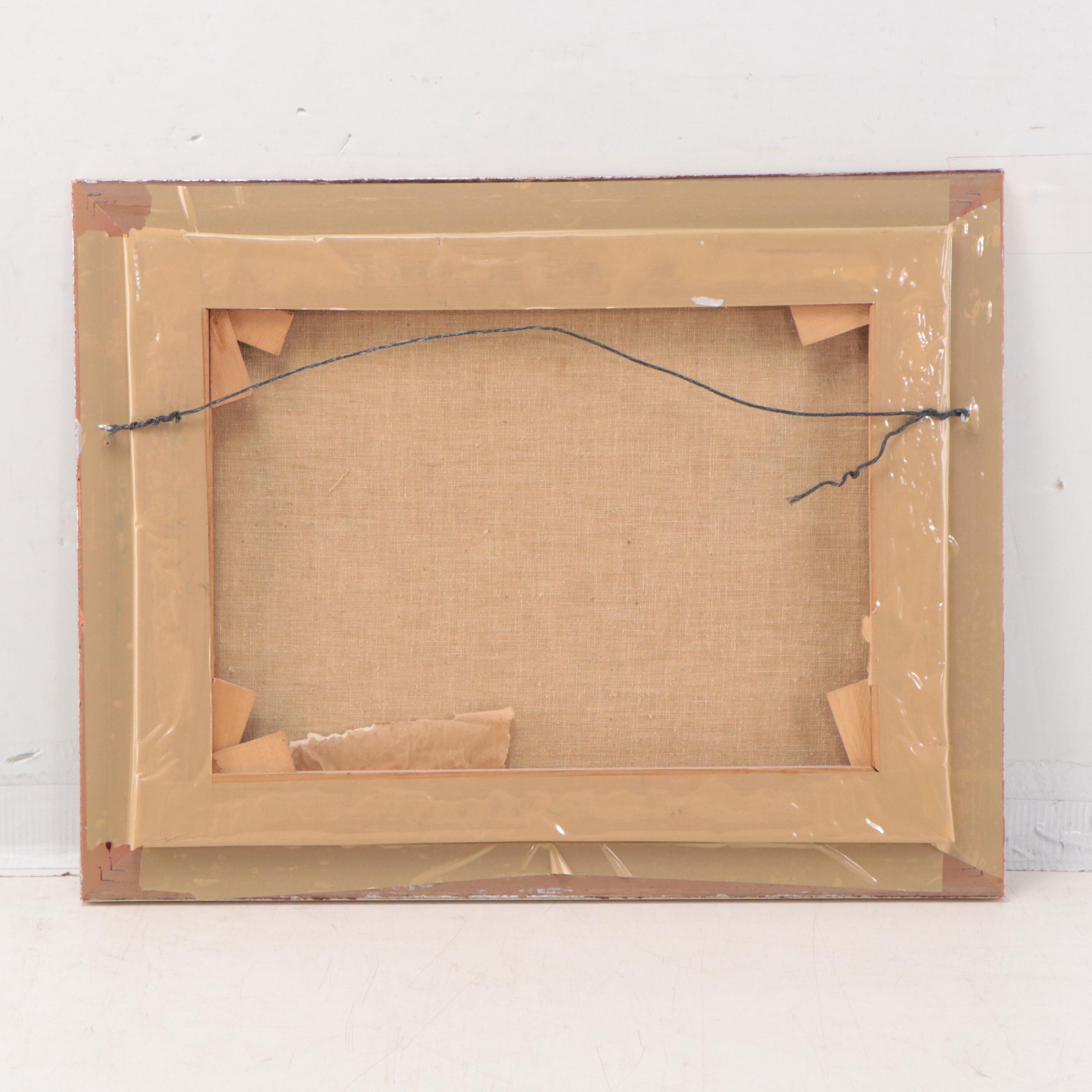 Oil Painting of Mountainous Landscape