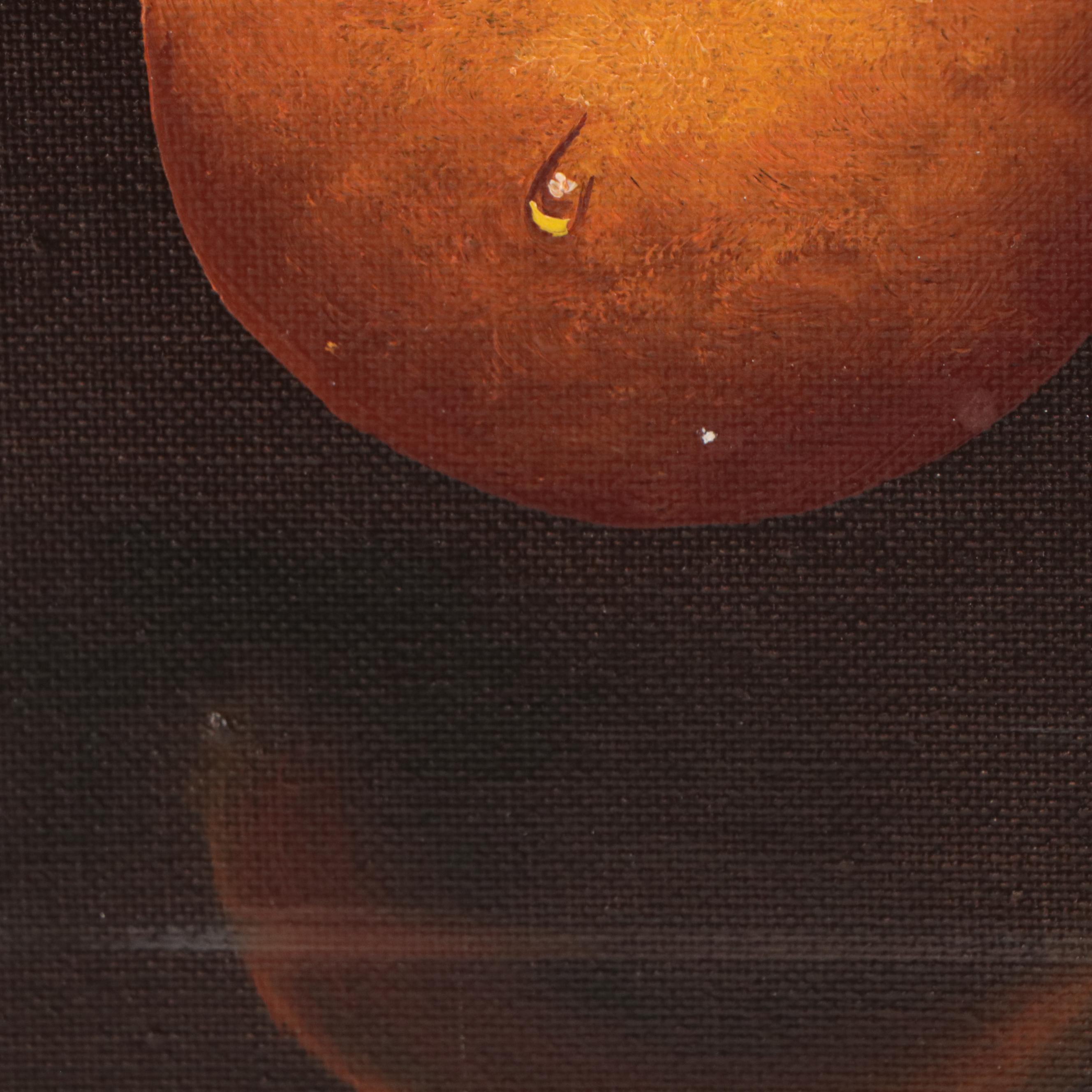 Antonio Gusini Oil Painting of Fruit Still Life