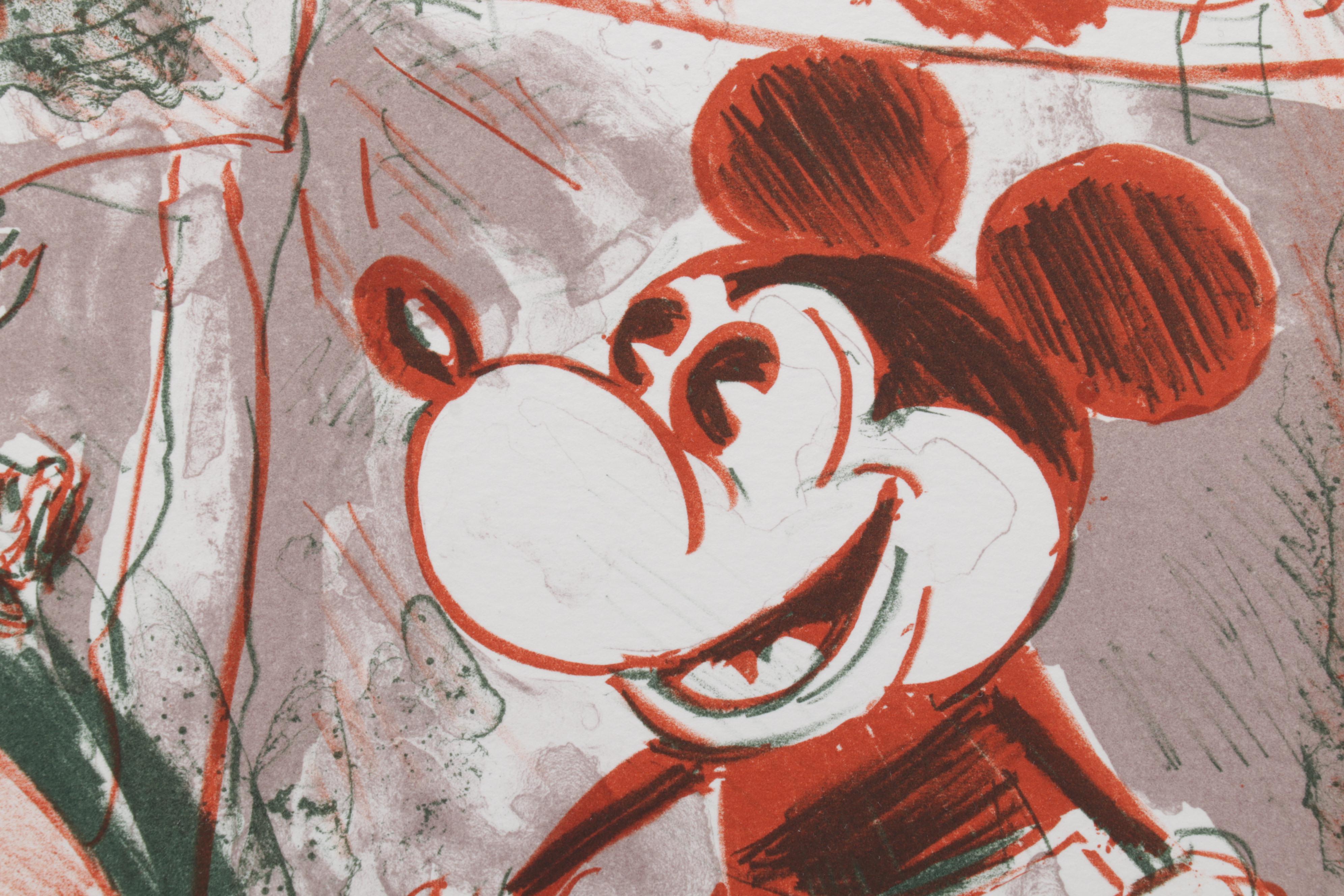 Sidney Chafetz Color Lithograph "Self Portrait," 1987