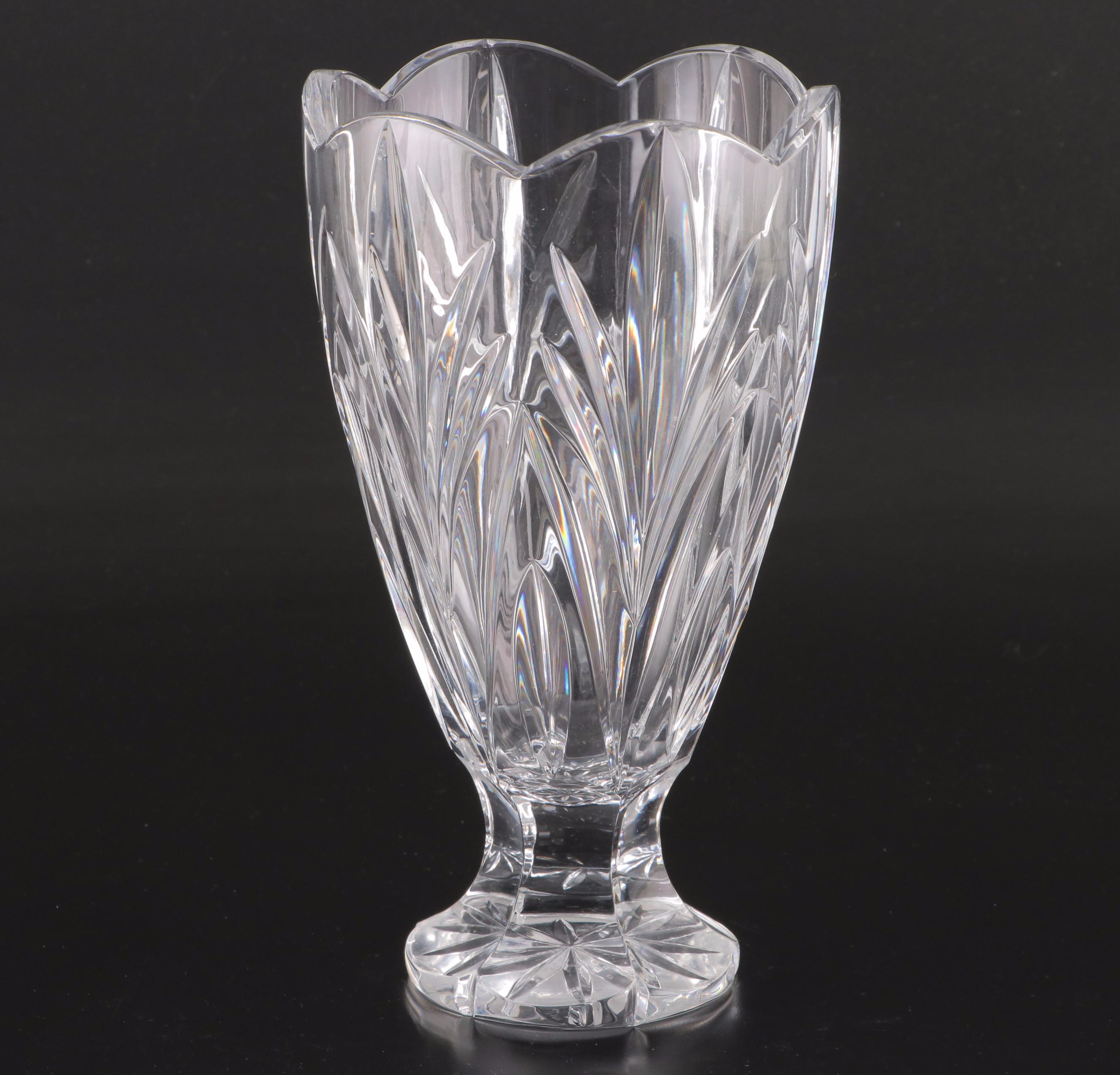 Cut Crystal Vases and Bowls