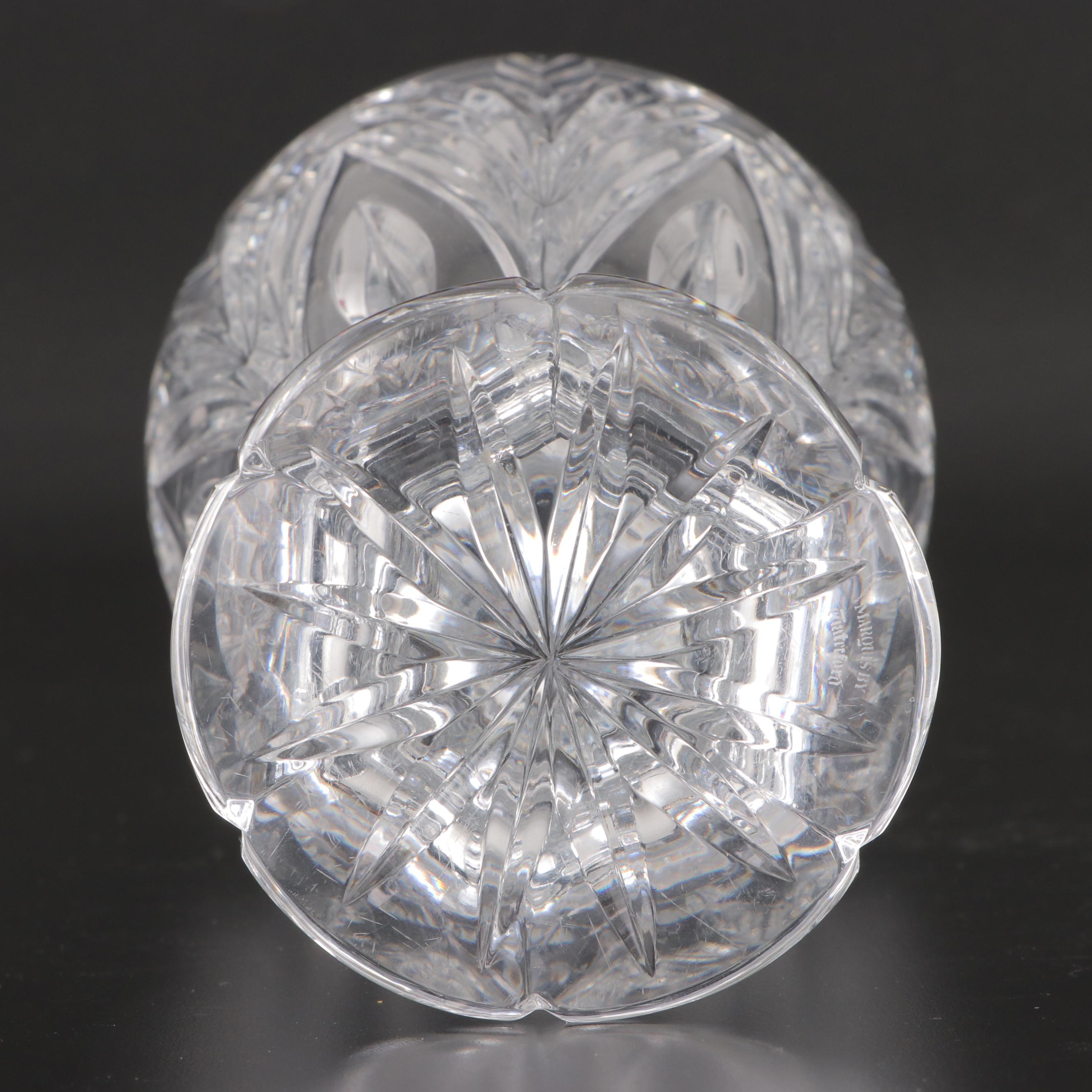 Cut Crystal Vases and Bowls