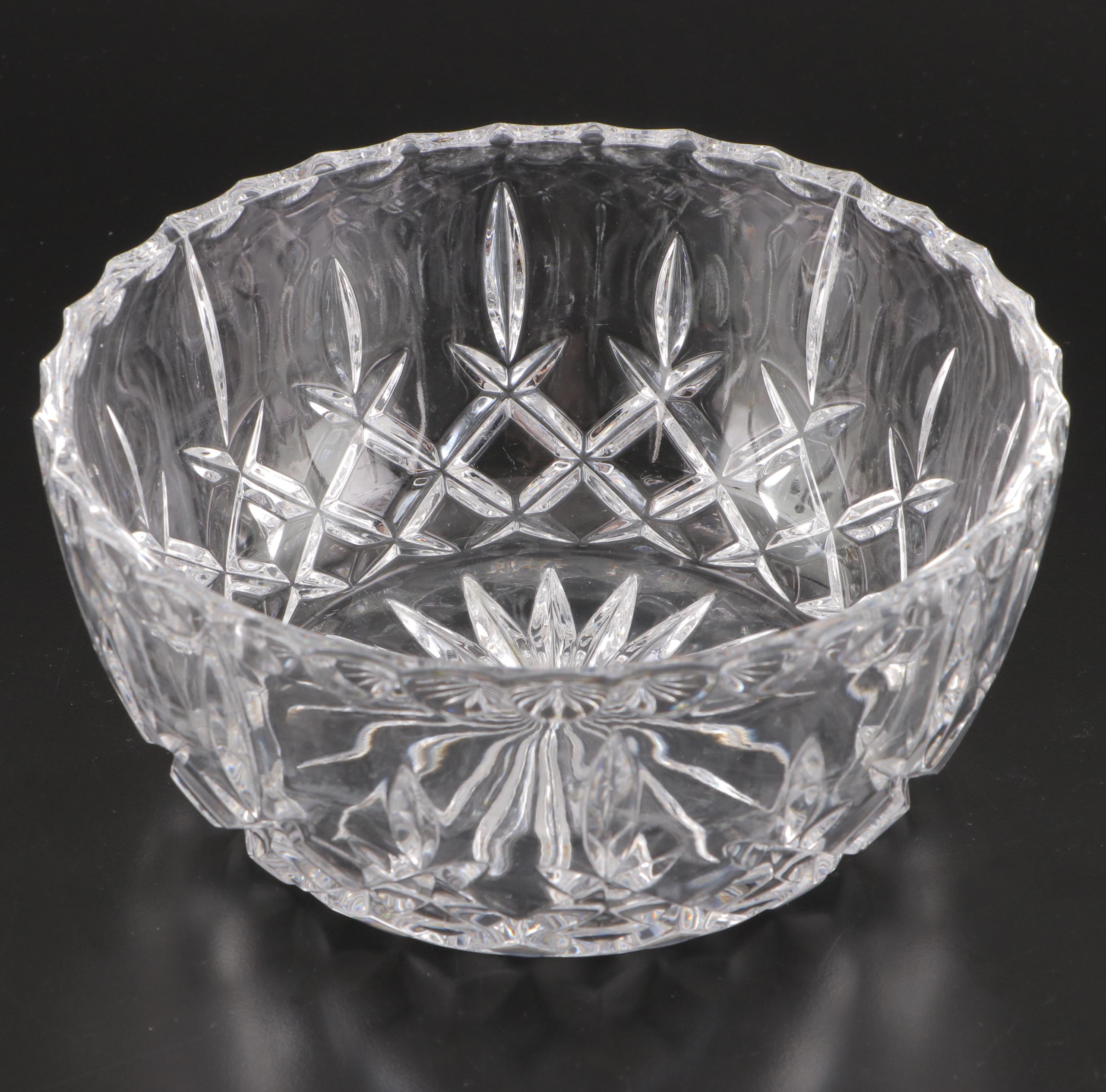 Cut Crystal Vases and Bowls