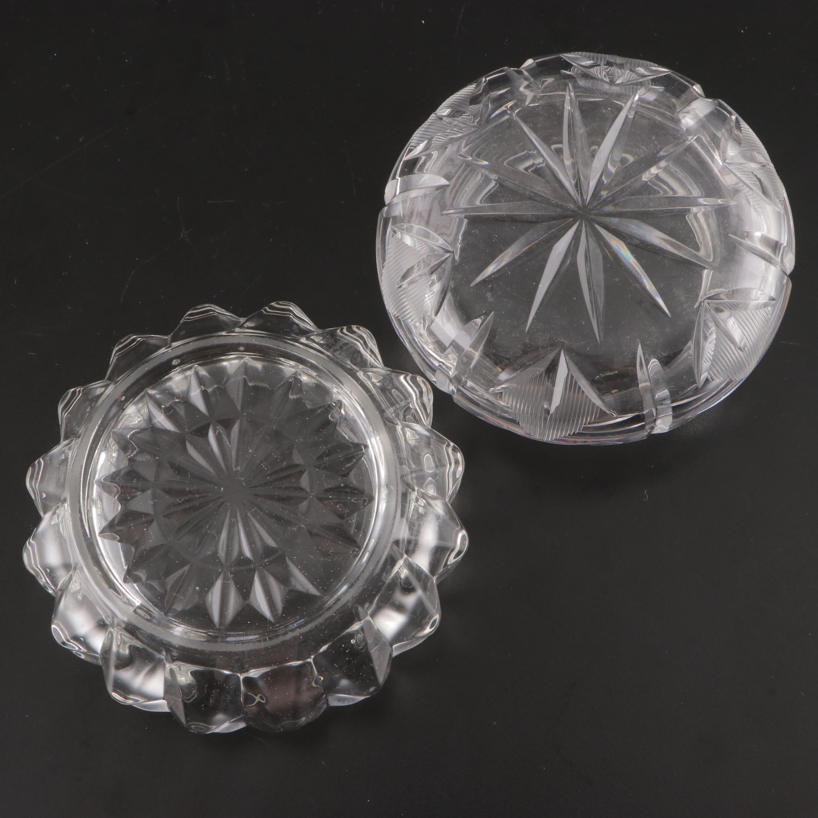 Cut Crystal Vases and Bowls