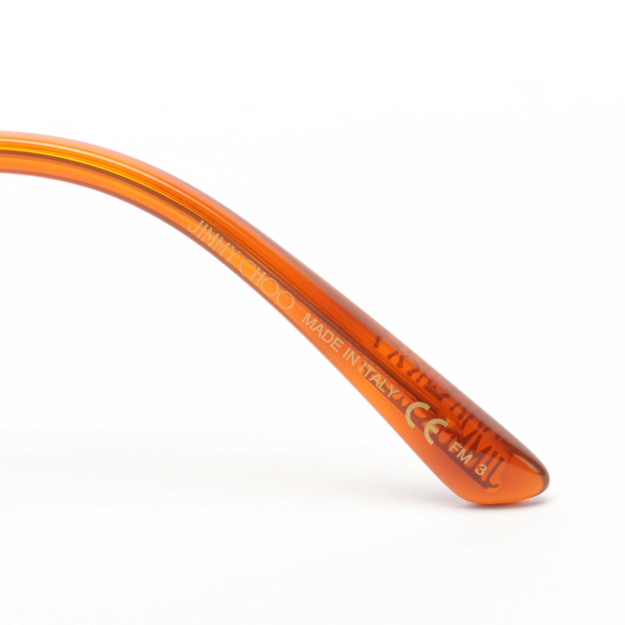 Jimmy Choo SANSA/S Aviator Sunglasses with Case