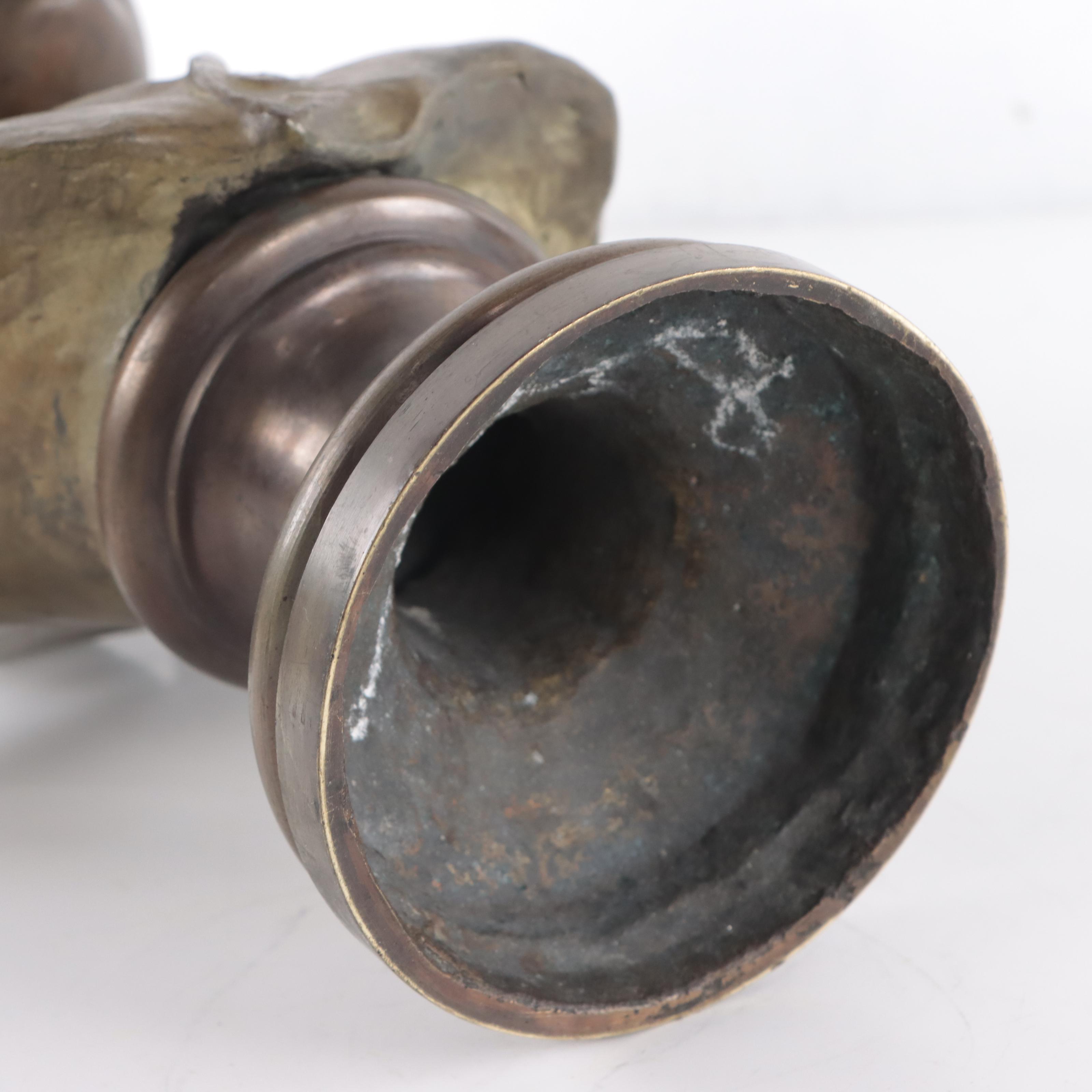 Bronze Sculpture After Augusts Bija of Young Girl Bust