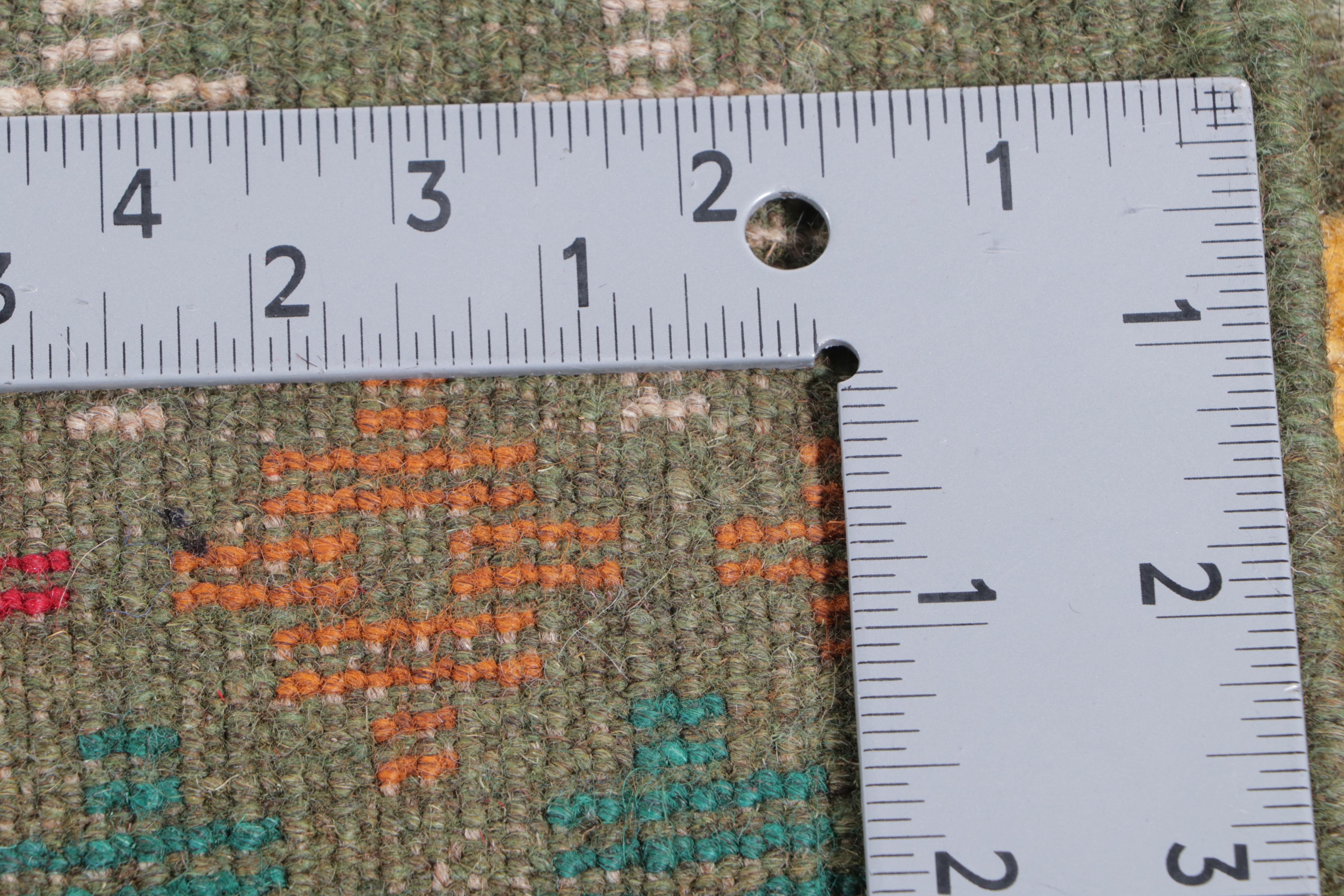 2' x 2'11 Hand-Knotted Persian Gabbeh Accent Rug