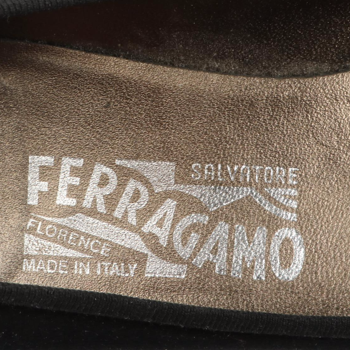 Salvatore Ferragamo Satin Rosette Pumps